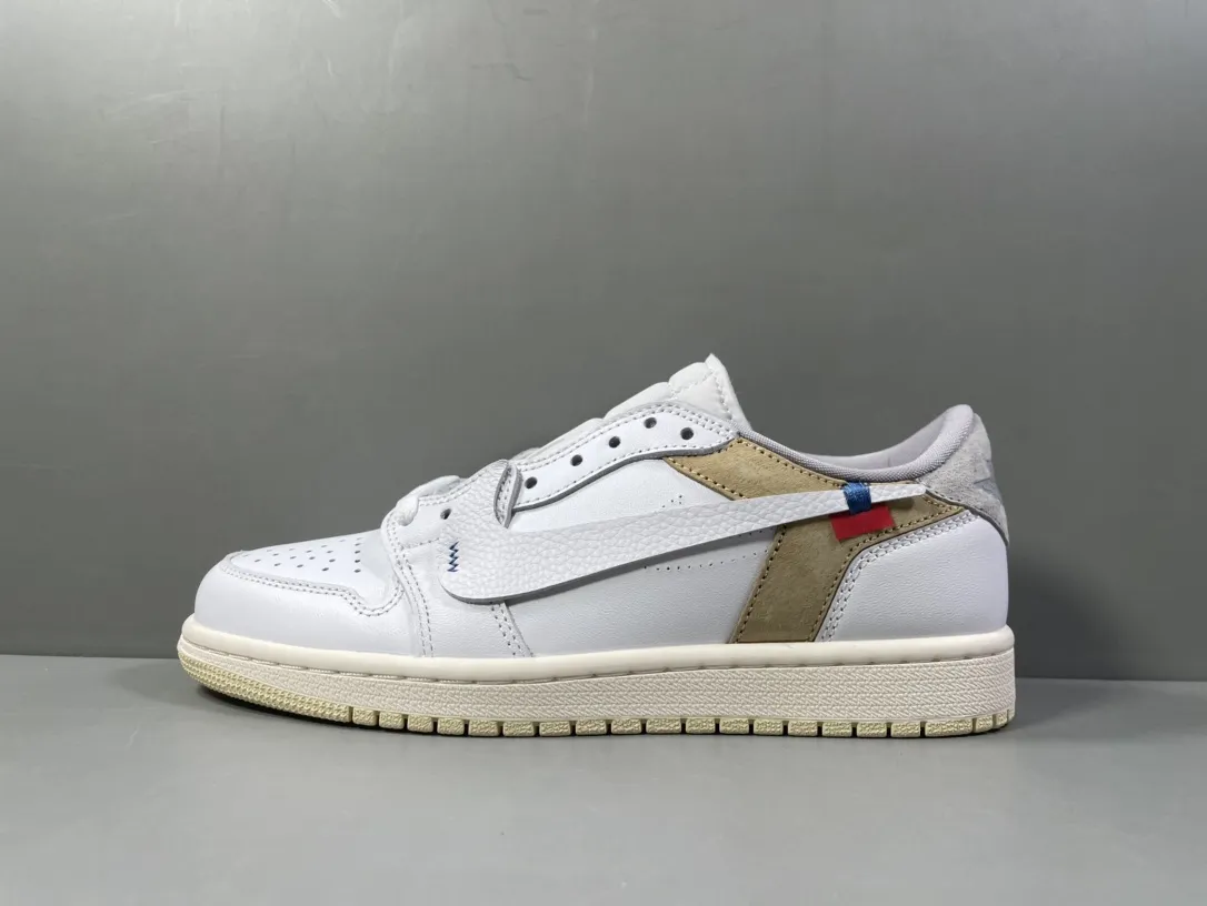 SoftTouch Nike AJ1 Low Deconstructed White – Corporate 260 Pure  Version – Men’s Rep Shoes – Top Quality Best Replica Sneakers 1254