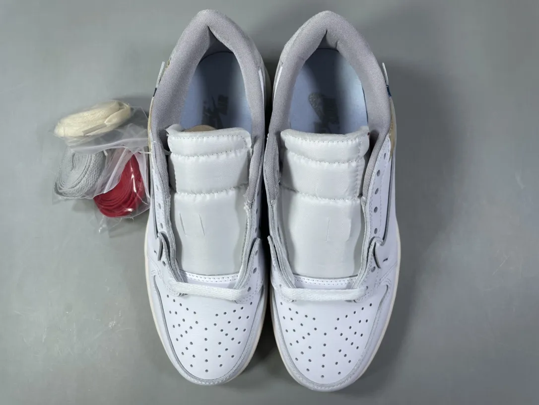 SoftTouch Nike AJ1 Low Deconstructed White – Corporate 260 Pure  Version – Men’s Rep Shoes – Top Quality Best Replica Sneakers 1254