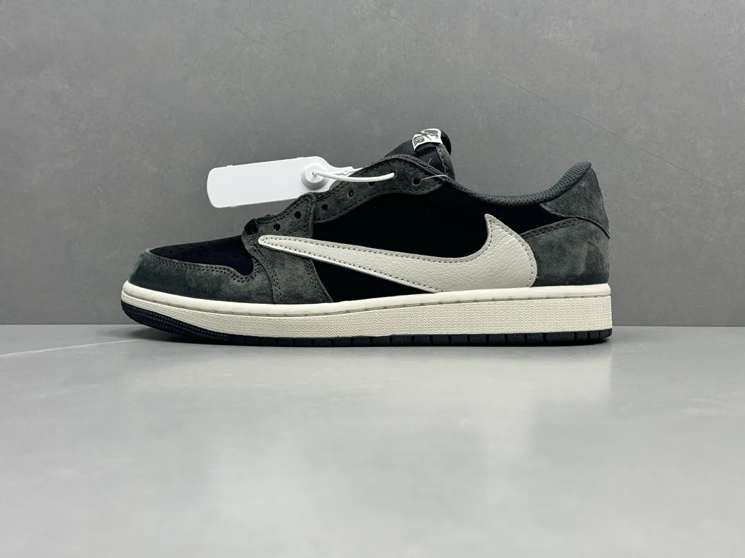 Nike AJ1 Low x Off-White Black Grey Swoosh Rep Shoes – Best Replica Sneakers – Sizes 36- Thermal 1267