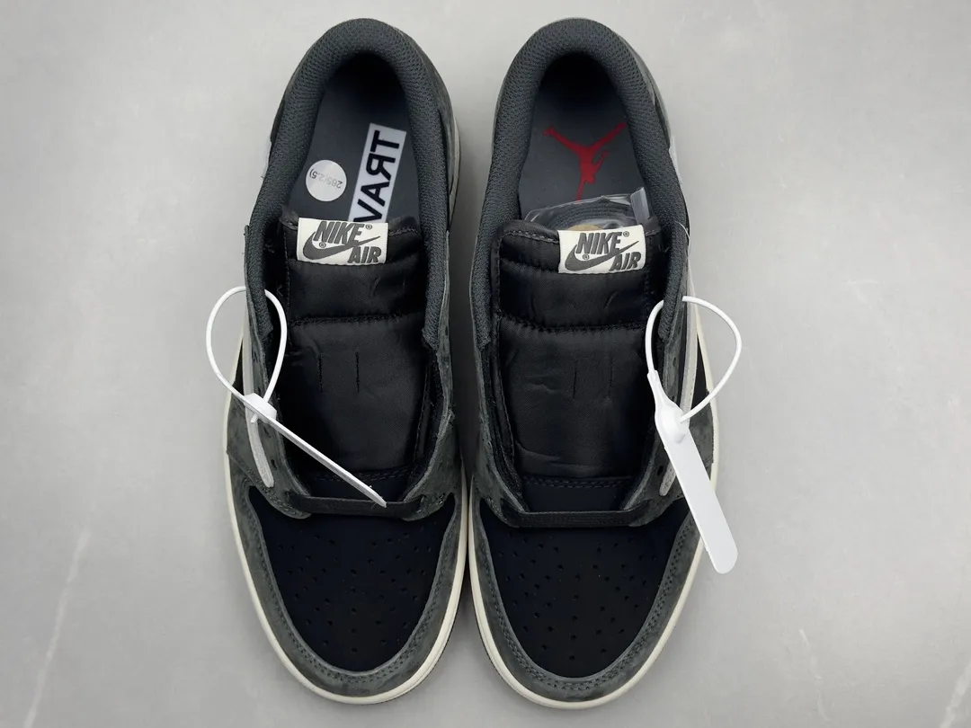Nike AJ1 Low x Off-White Black Grey Swoosh Rep Shoes – Best Replica Sneakers – Sizes 36- Thermal 1267