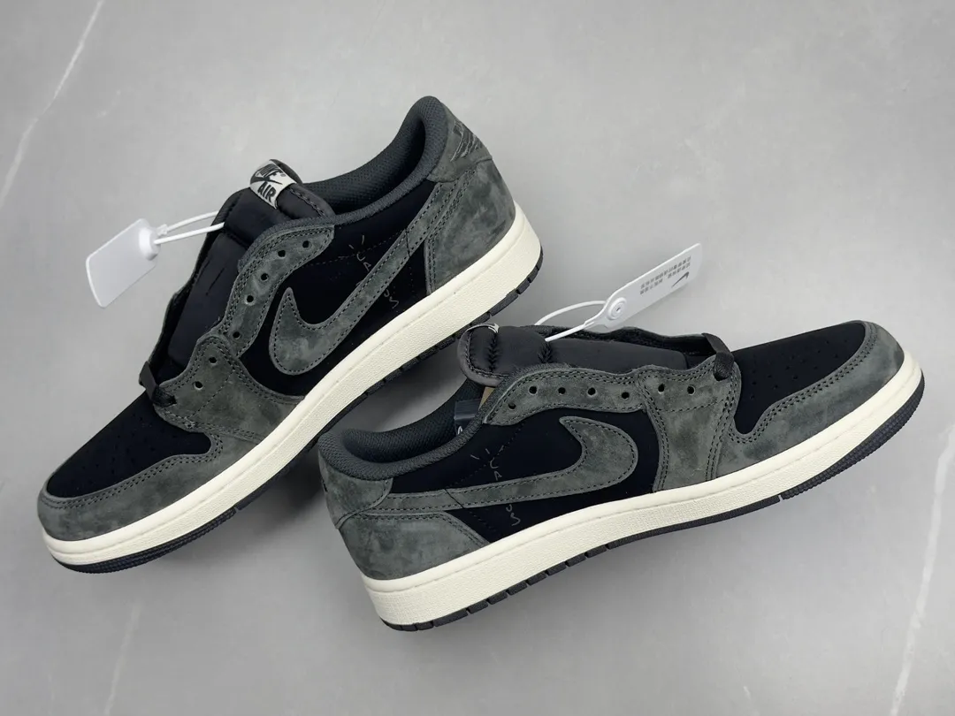 Nike AJ1 Low x Off-White Black Grey Swoosh Rep Shoes – Best Replica Sneakers – Sizes 36- Thermal 1267