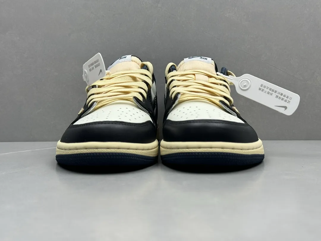 Sporty Nike AJ1 Low x Travis Scott Cactus Jack Navy Blue Black White – Top Rep Shoes & Best Replica Sneakers in Sizes 36- 1265