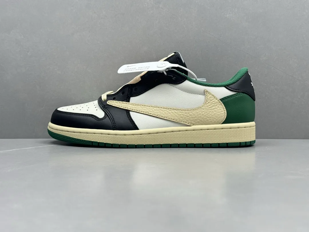Nike AJ1 Low x Travis Scott White Green Cactus Jack Rep Shoes – Top Quality Replica Sneakers Sizes 36- Effortless 1261