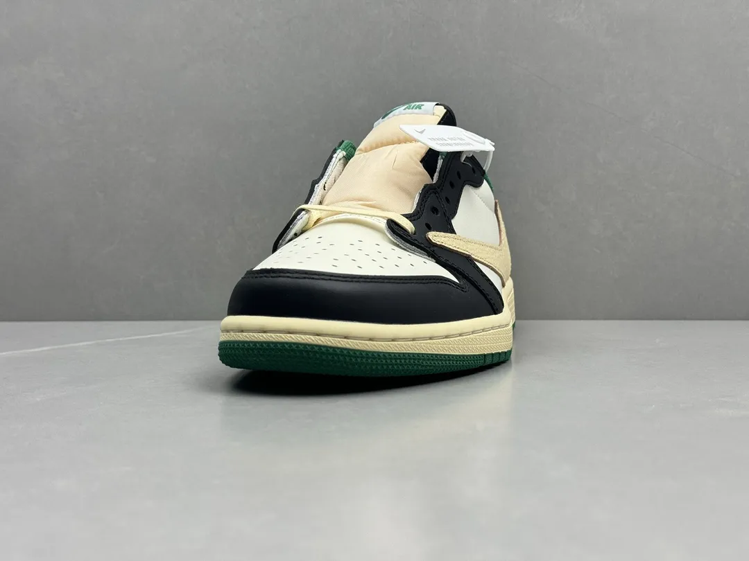 Nike AJ1 Low x Travis Scott White Green Cactus Jack Rep Shoes – Top Quality Replica Sneakers Sizes 36- Effortless 1261
