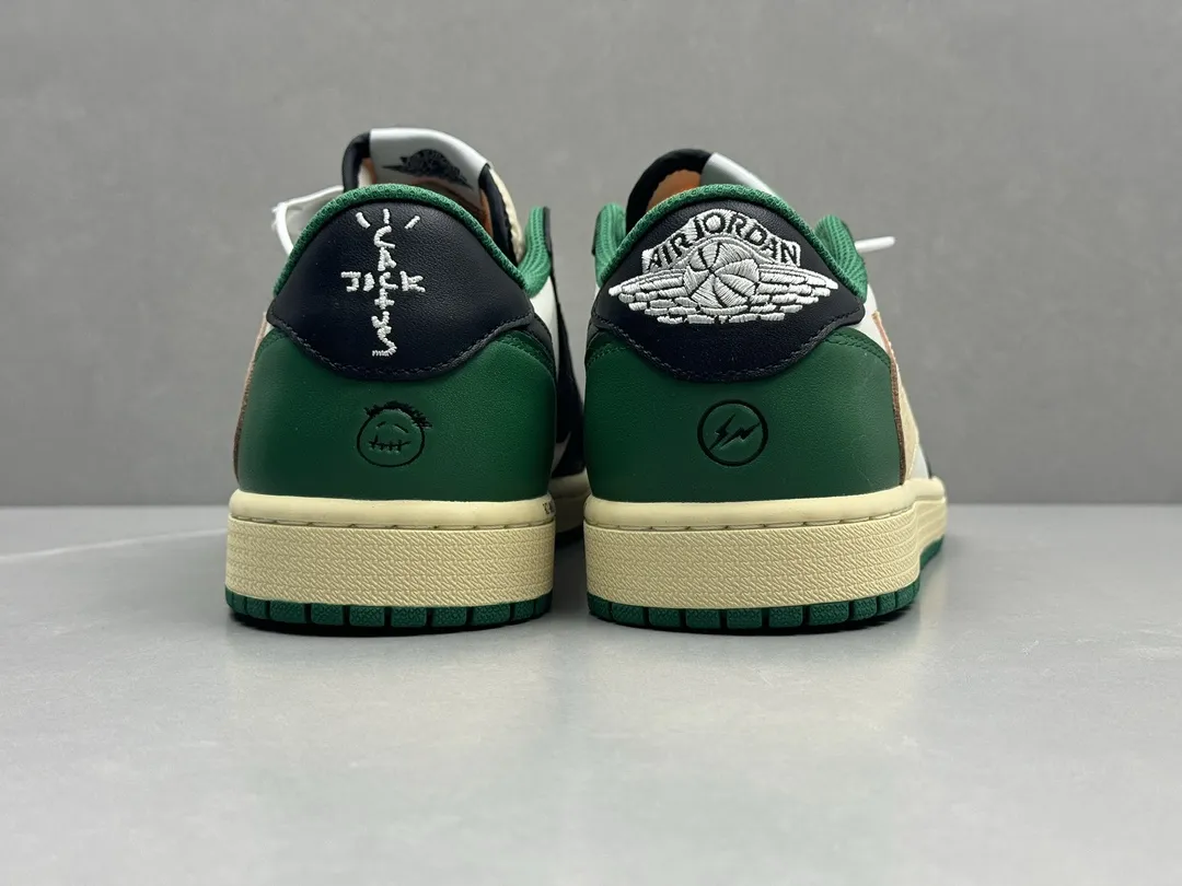Nike AJ1 Low x Travis Scott White Green Cactus Jack Rep Shoes – Top Quality Replica Sneakers Sizes 36- Effortless 1261