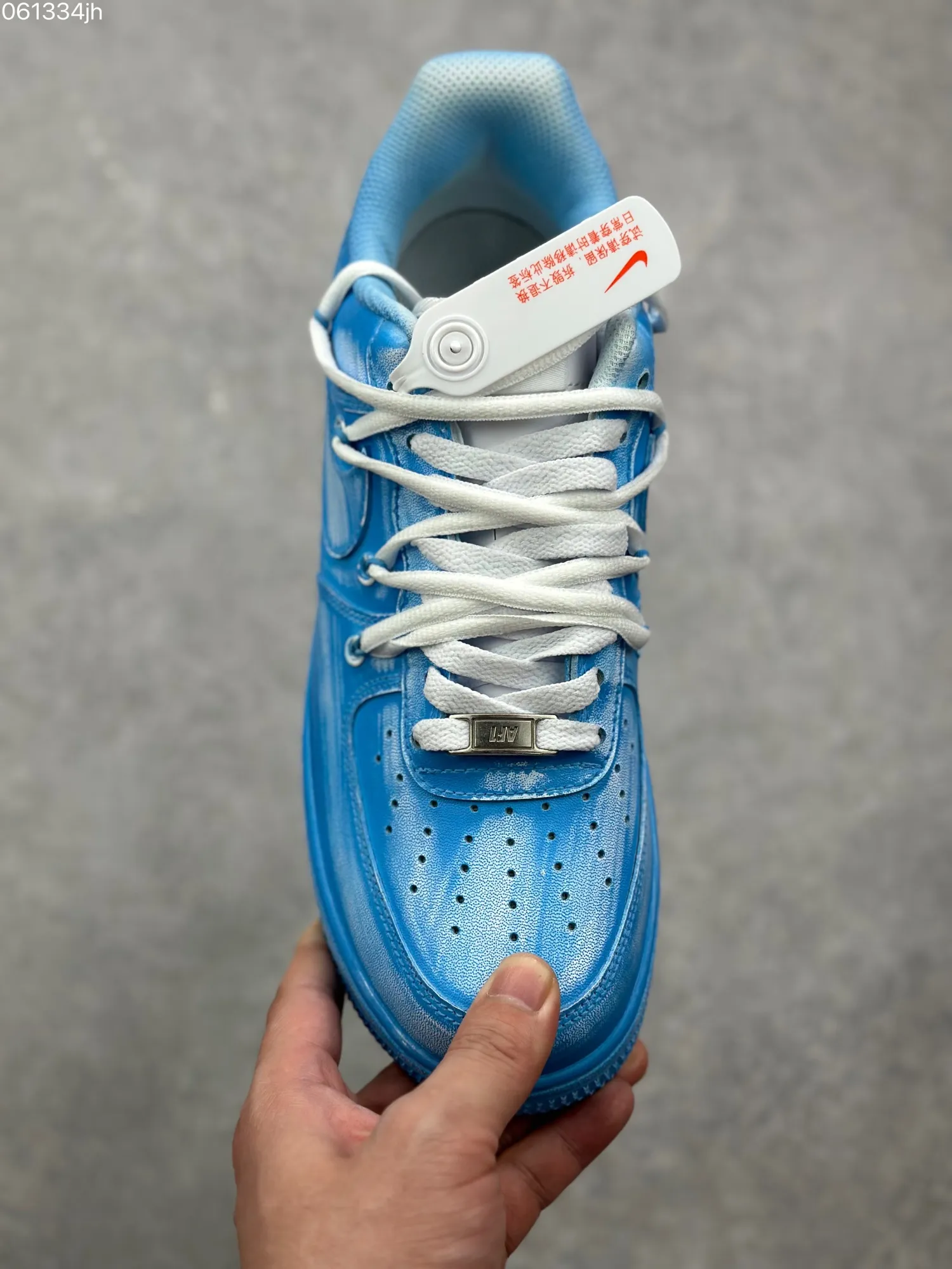 Nike Air Force 1 ’07 Custom Tie-Dye Blue Low-Top Rep Shoes with Dual Laces – Top Fake Nike Sneakers MultiPurpose 1071