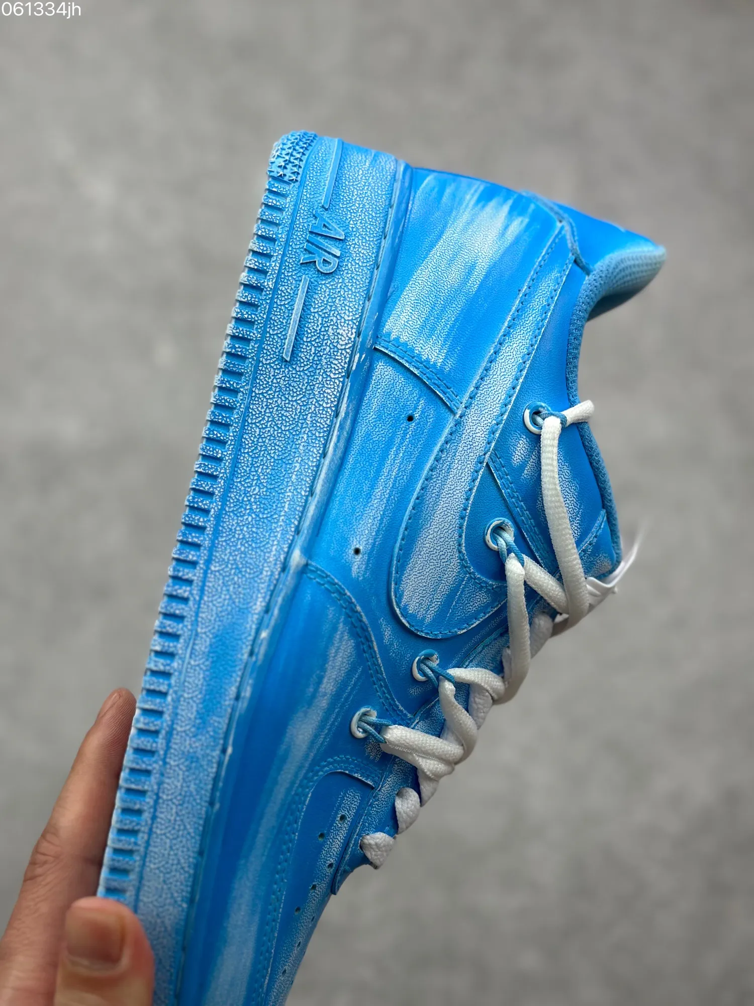 Nike Air Force 1 ’07 Custom Tie-Dye Blue Low-Top Rep Shoes with Dual Laces – Top Fake Nike Sneakers MultiPurpose 1071