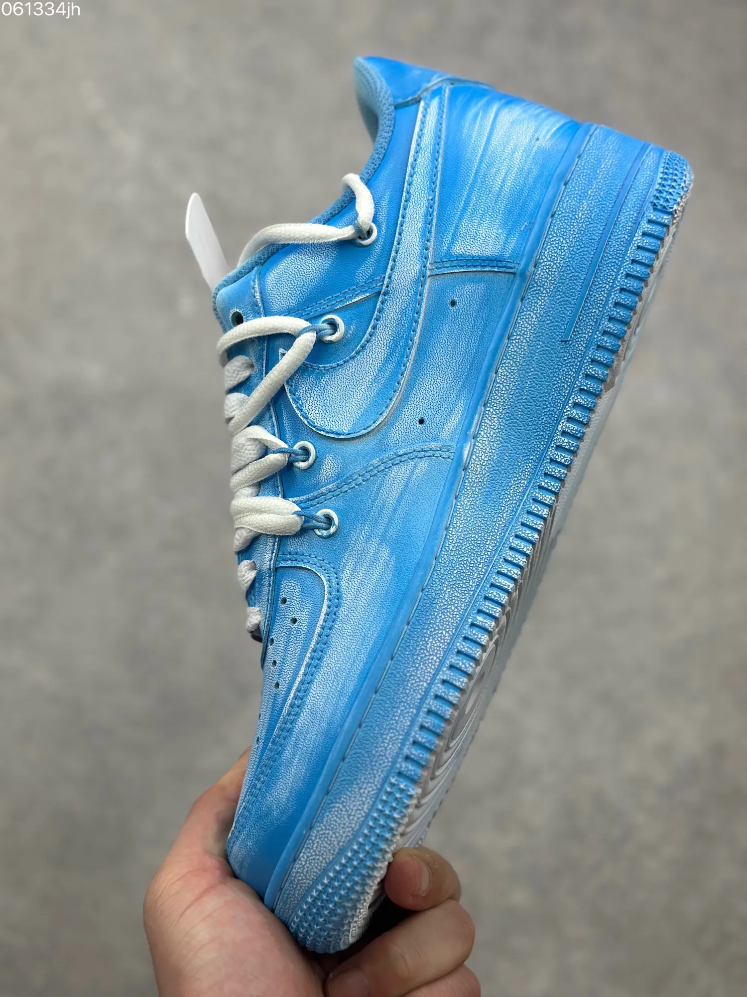 Nike Air Force 1 ’07 Custom Tie-Dye Blue Low-Top Rep Shoes with Dual Laces – Top Fake Nike Sneakers MultiPurpose 1071