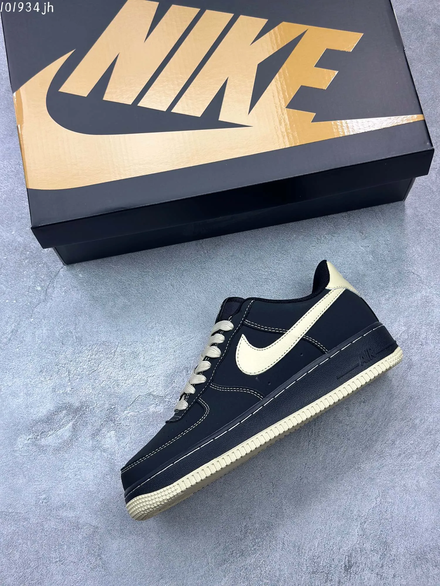 Nike Air Force 1 ’07 Low Black Gold  Sneakers – Top Rep Shoes & Best Replica Sneakers – DH5696- GoodFit 1024