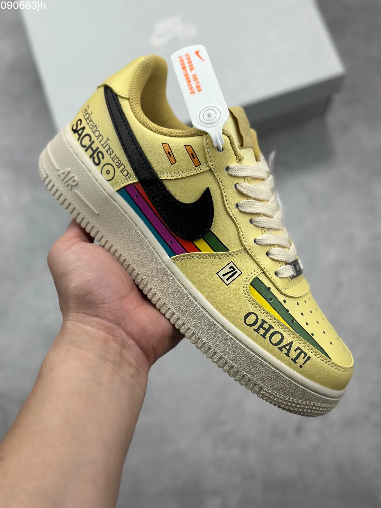 StreetReady Nike Air Force 1 ’07 Low “Black Yellow” – Men’s  Low-Top Rep Shoes, Top-Quality Replica Sneakers, Yellow Black, DB3301- 1037