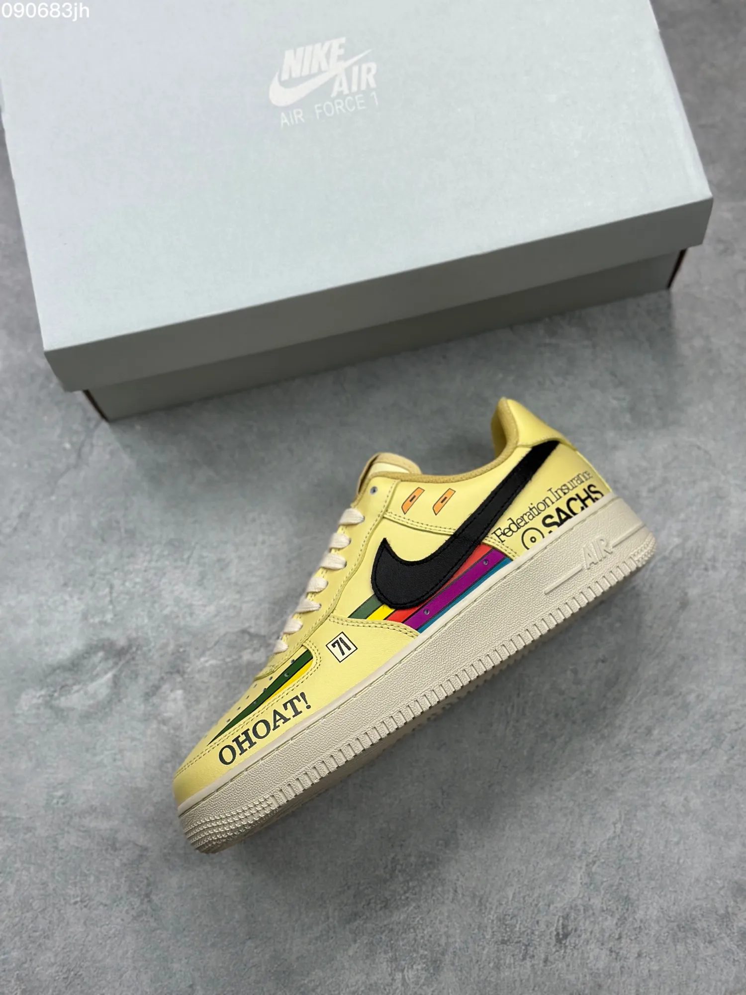 StreetReady Nike Air Force 1 ’07 Low “Black Yellow” – Men’s  Low-Top Rep Shoes, Top-Quality Replica Sneakers, Yellow Black, DB3301- 1037