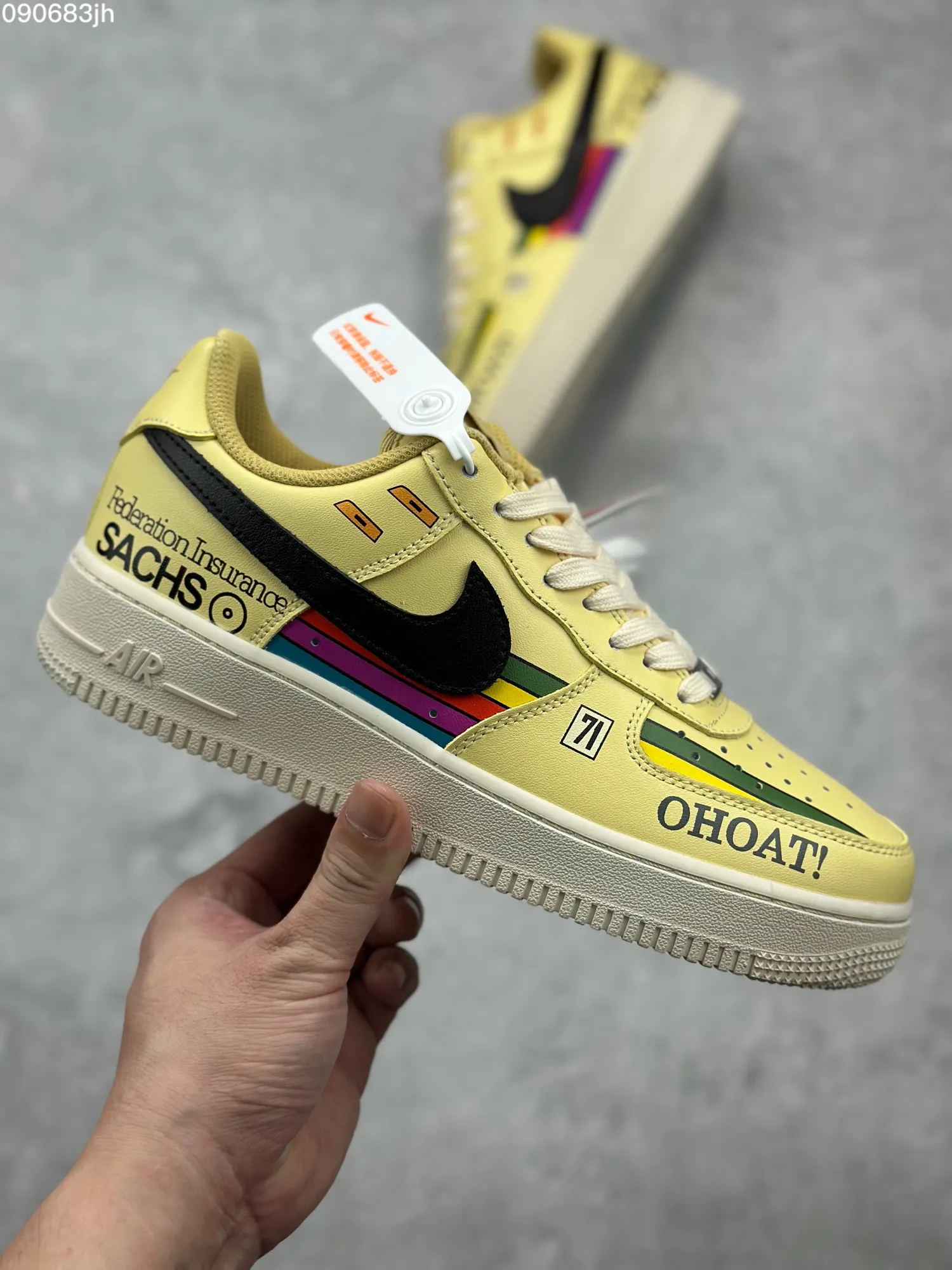 StreetReady Nike Air Force 1 ’07 Low “Black Yellow” – Men’s  Low-Top Rep Shoes, Top-Quality Replica Sneakers, Yellow Black, DB3301- 1037
