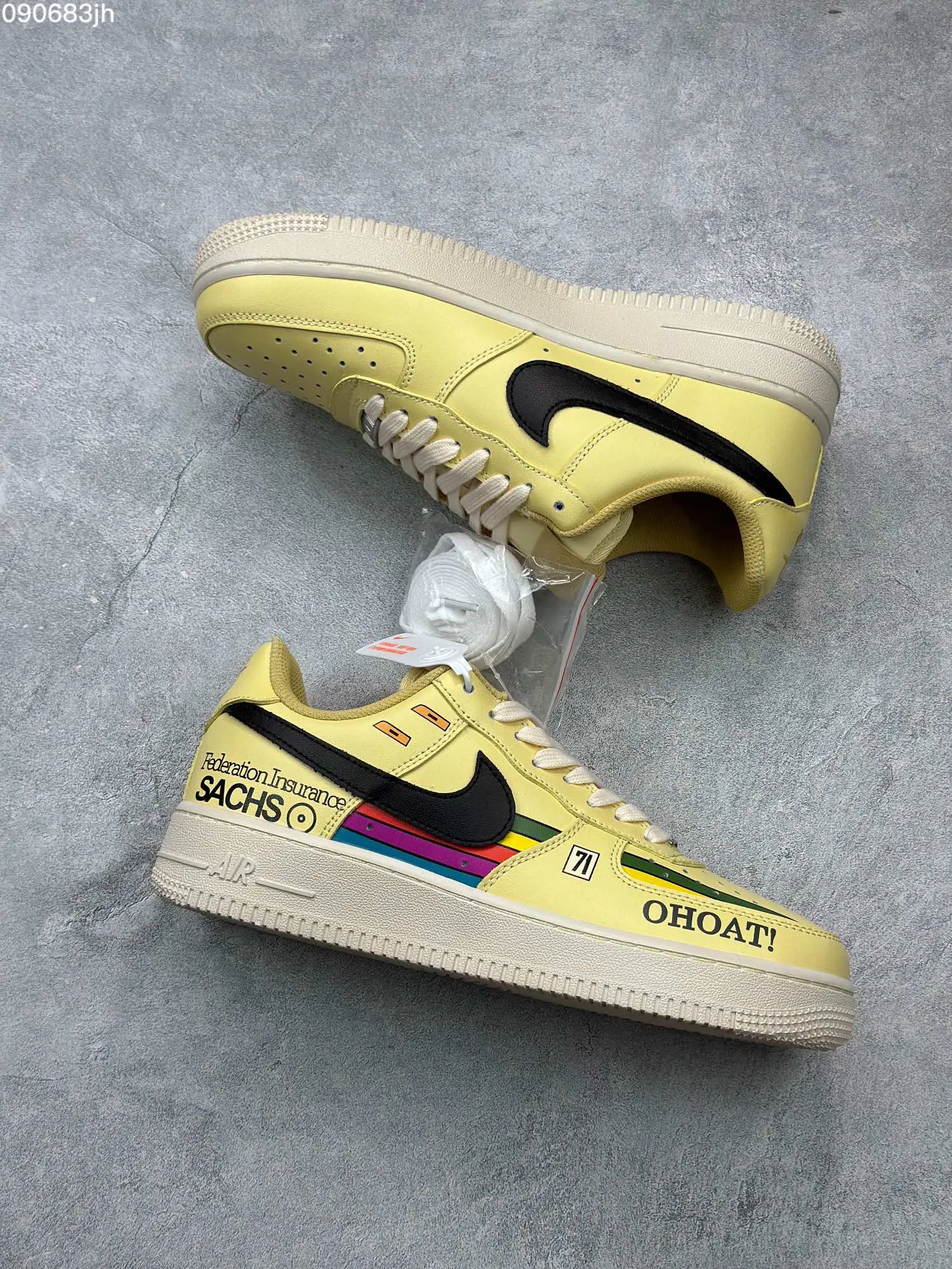 StreetReady Nike Air Force 1 ’07 Low “Black Yellow” – Men’s  Low-Top Rep Shoes, Top-Quality Replica Sneakers, Yellow Black, DB3301- 1037
