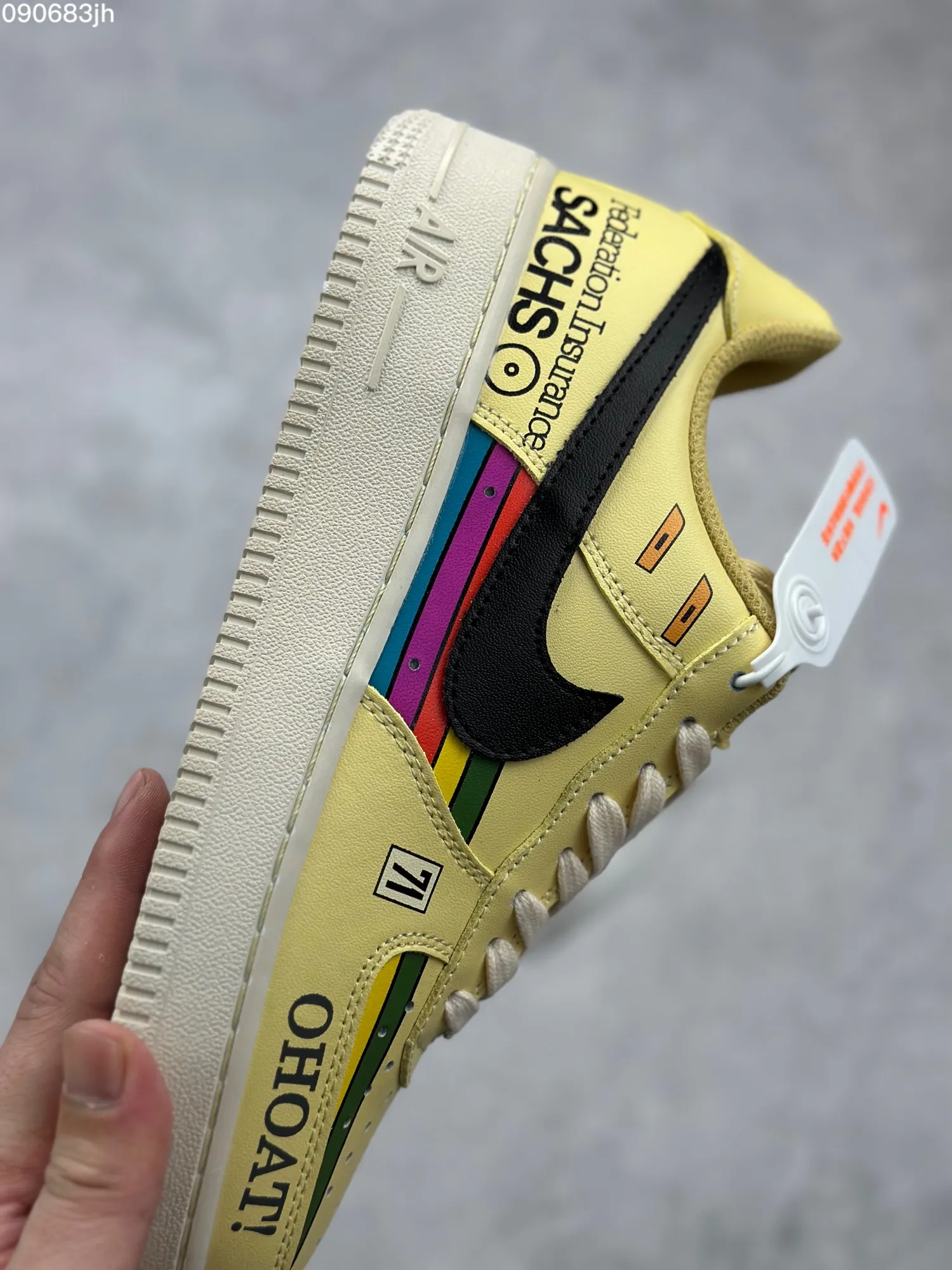 StreetReady Nike Air Force 1 ’07 Low “Black Yellow” – Men’s  Low-Top Rep Shoes, Top-Quality Replica Sneakers, Yellow Black, DB3301- 1037
