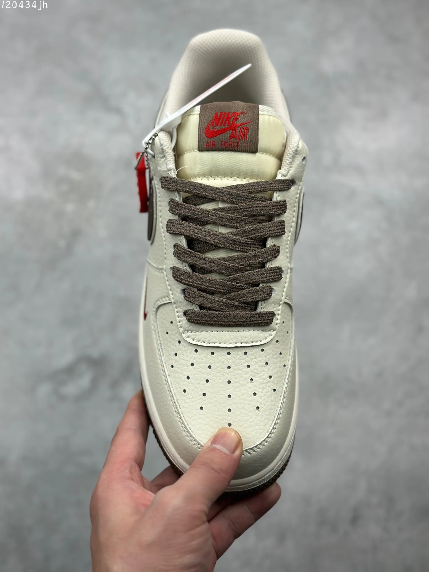 Nike Air Force 1 ’07 Low  Shoes – Brown White – Best Replica Sneakers Original Version (AA1366- Vibrant 1003