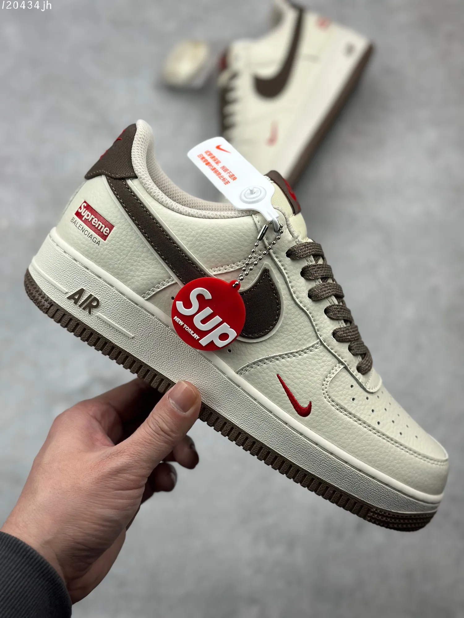 Nike Air Force 1 ’07 Low  Shoes – Brown White – Best Replica Sneakers Original Version (AA1366- Vibrant 1003