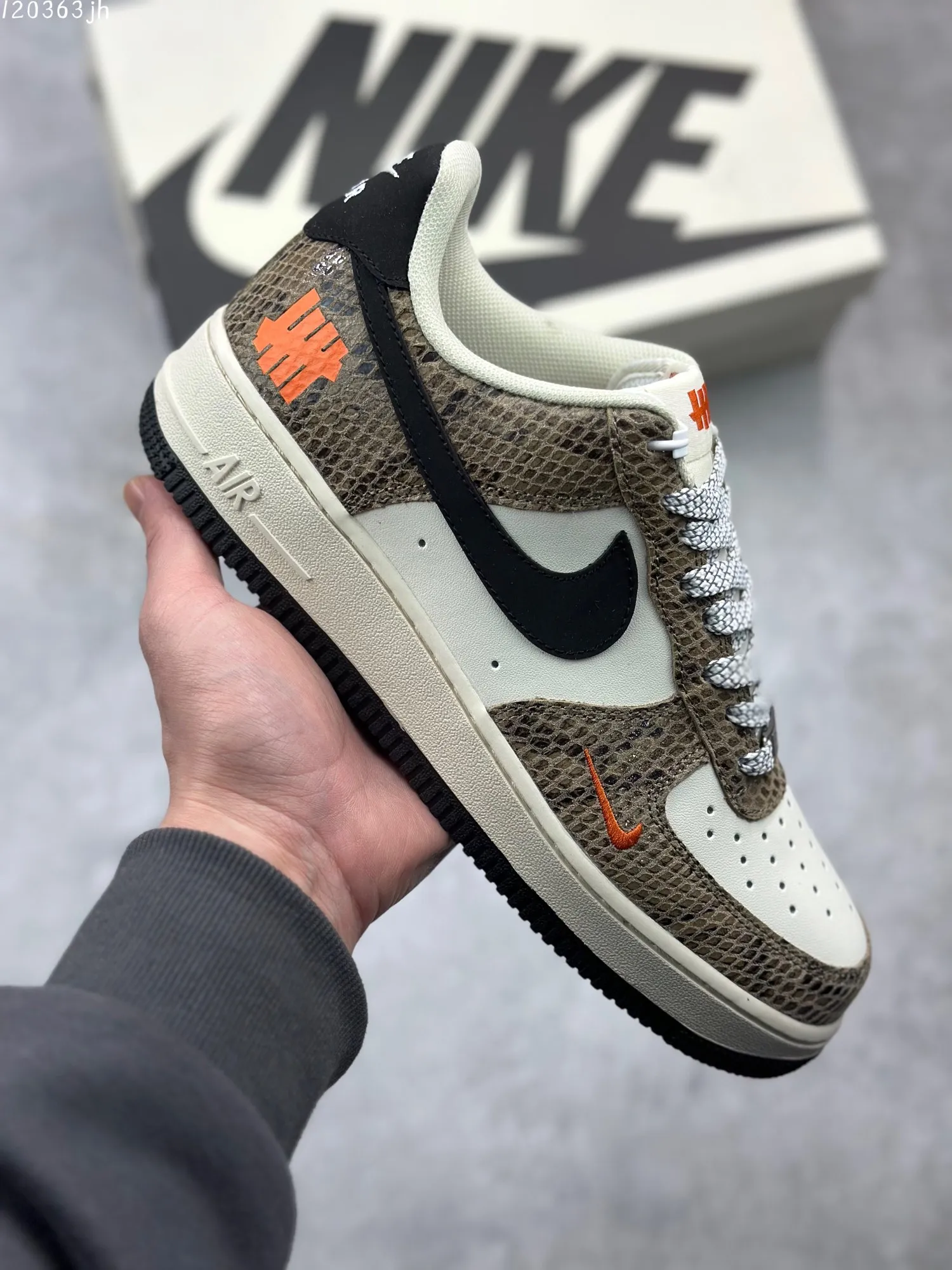 Nike Air Force 1 ’07 Low  Shoes – Camo Black White, AA1366-401, Various Sizes, Best Replica Sneakers, Rep Shoes Chic 1004