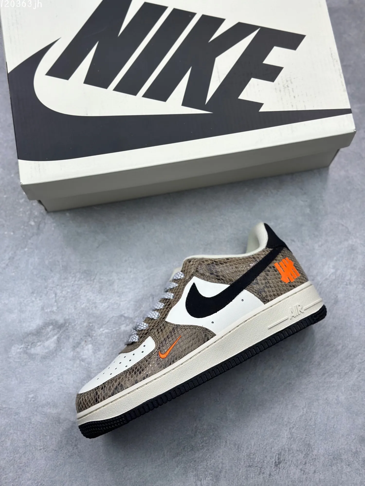 Nike Air Force 1 ’07 Low  Shoes – Camo Black White, AA1366-401, Various Sizes, Best Replica Sneakers, Rep Shoes Chic 1004