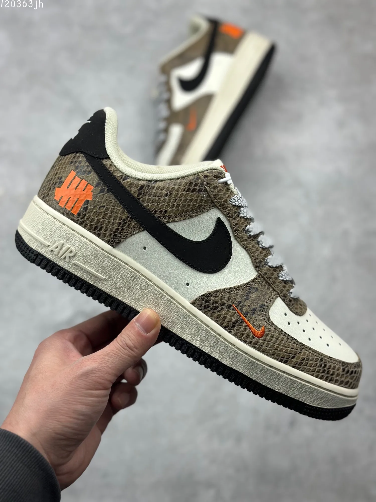 Nike Air Force 1 ’07 Low  Shoes – Camo Black White, AA1366-401, Various Sizes, Best Replica Sneakers, Rep Shoes Chic 1004