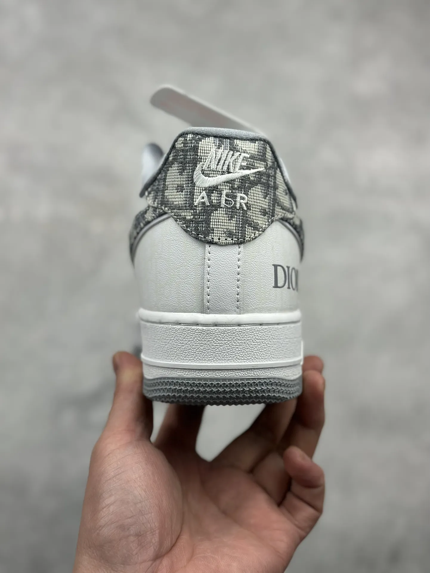 Nike Air Force 1 ’07 Low  Shoes – Grey White, Dior Edition, Best Replica Sneakers, Multiple Sizes Available (AA1366- Affordable 1010