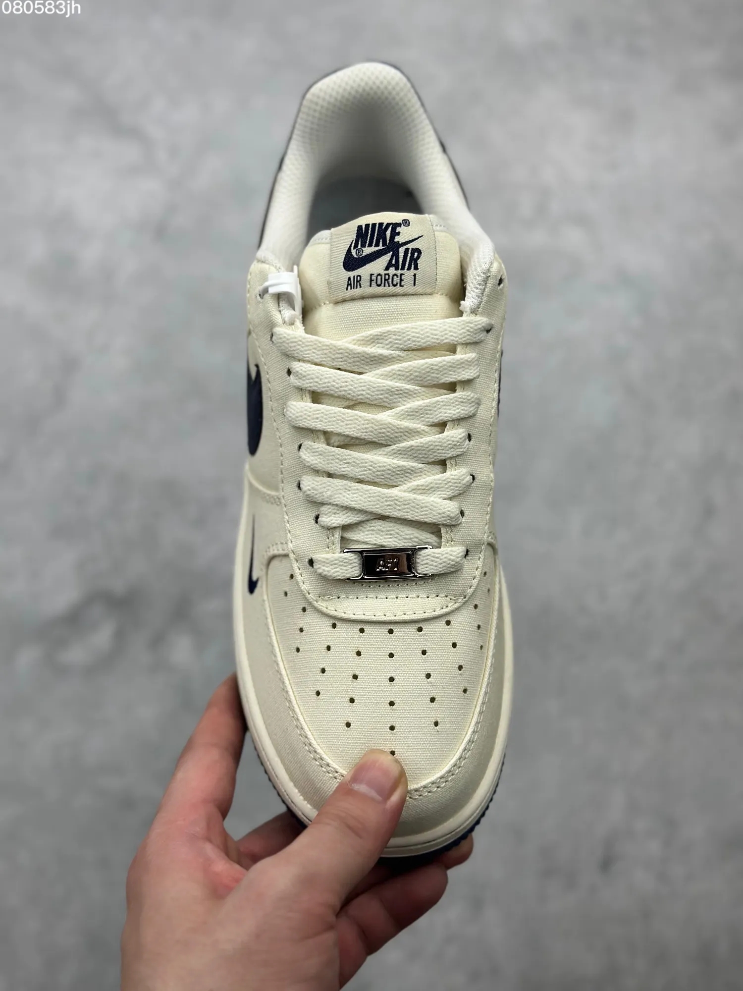 Durable Nike Air Force 1 ’07 Low Cream Blue Canvas  Shoes – Best Replica Sneakers & Rep Shoes Online – TQ1456- 1055
