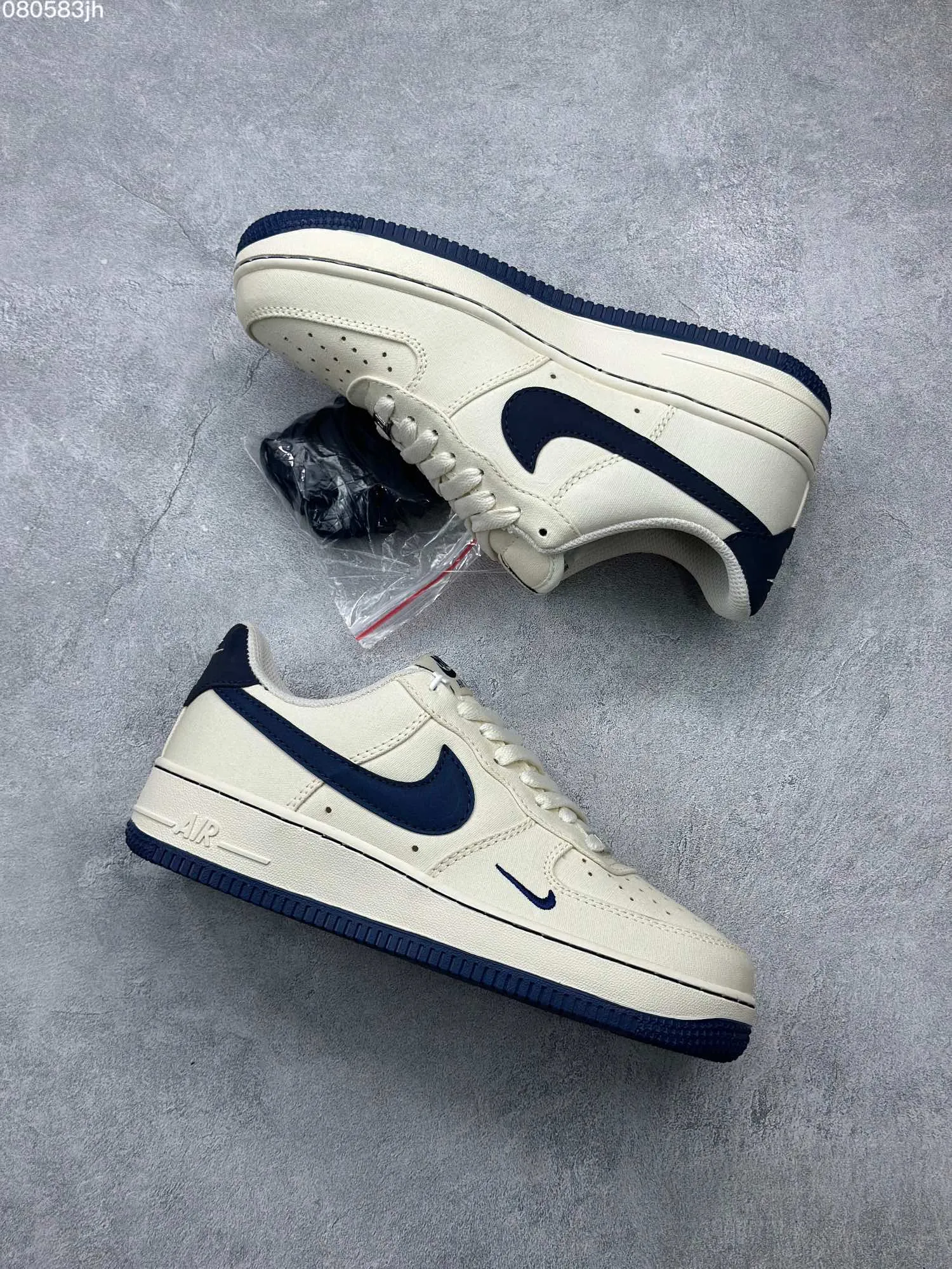 Durable Nike Air Force 1 ’07 Low Cream Blue Canvas  Shoes – Best Replica Sneakers & Rep Shoes Online – TQ1456- 1055