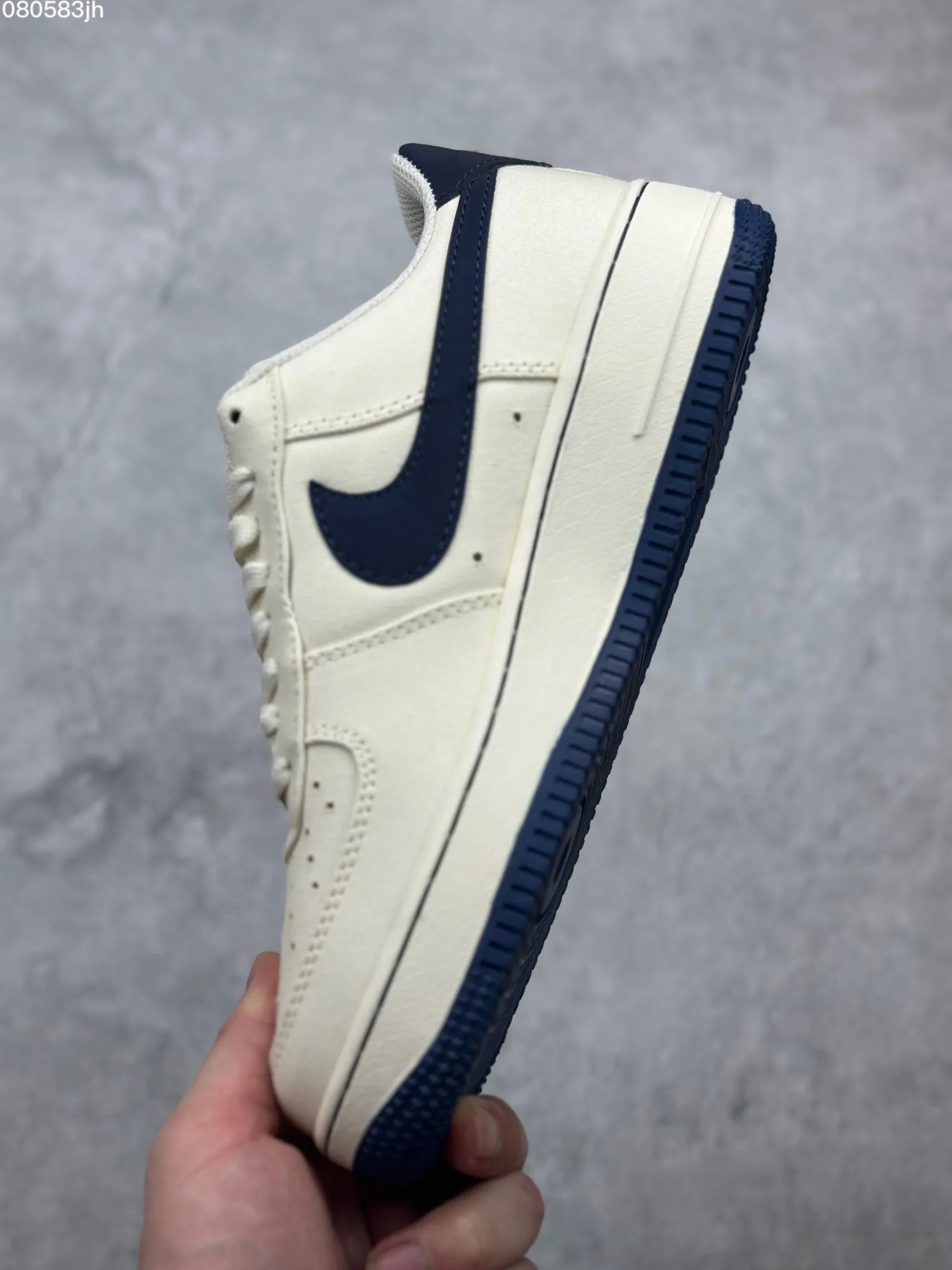 Durable Nike Air Force 1 ’07 Low Cream Blue Canvas  Shoes – Best Replica Sneakers & Rep Shoes Online – TQ1456- 1055