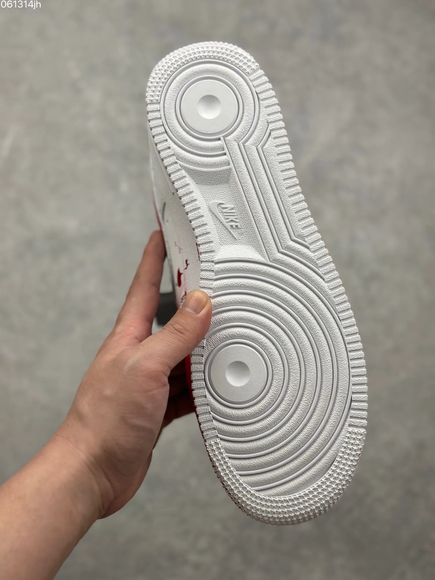 Nike Air Force 1 ’07 Low ‘Crime Scene’ Custom White Red Rep Shoes – Top Fake Nike Sneakers QuickDry 1070
