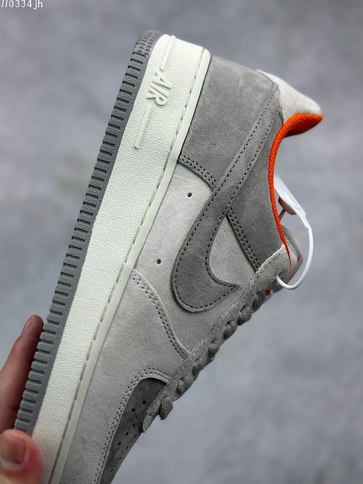 Nike Air Force 1 ’07 Low Grey Orange Suede  Shoes – Top Rep Shoes & Best Replica Sneakers – CQ5059- MoistureWicking 1022
