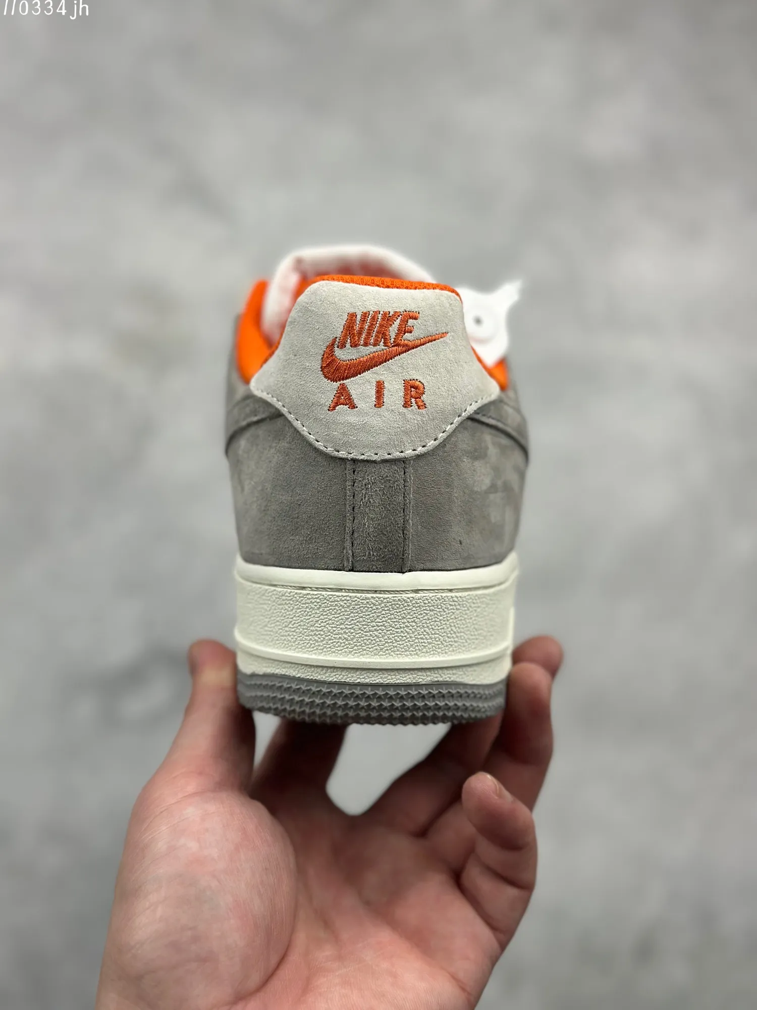 Nike Air Force 1 ’07 Low Grey Orange Suede  Shoes – Top Rep Shoes & Best Replica Sneakers – CQ5059- MoistureWicking 1022