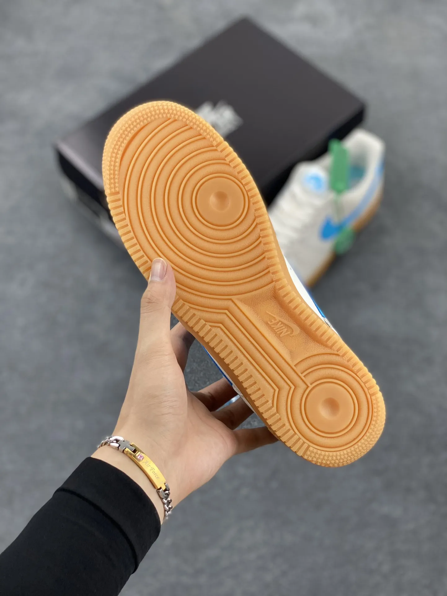 Tailored Nike Air Force 1 ’07 Low Suede Blue Gum – Men’s  Shoes, Light Blue White, FQ8714-003 – Top Rep Shoes & Best Replica Sneakers 1052
