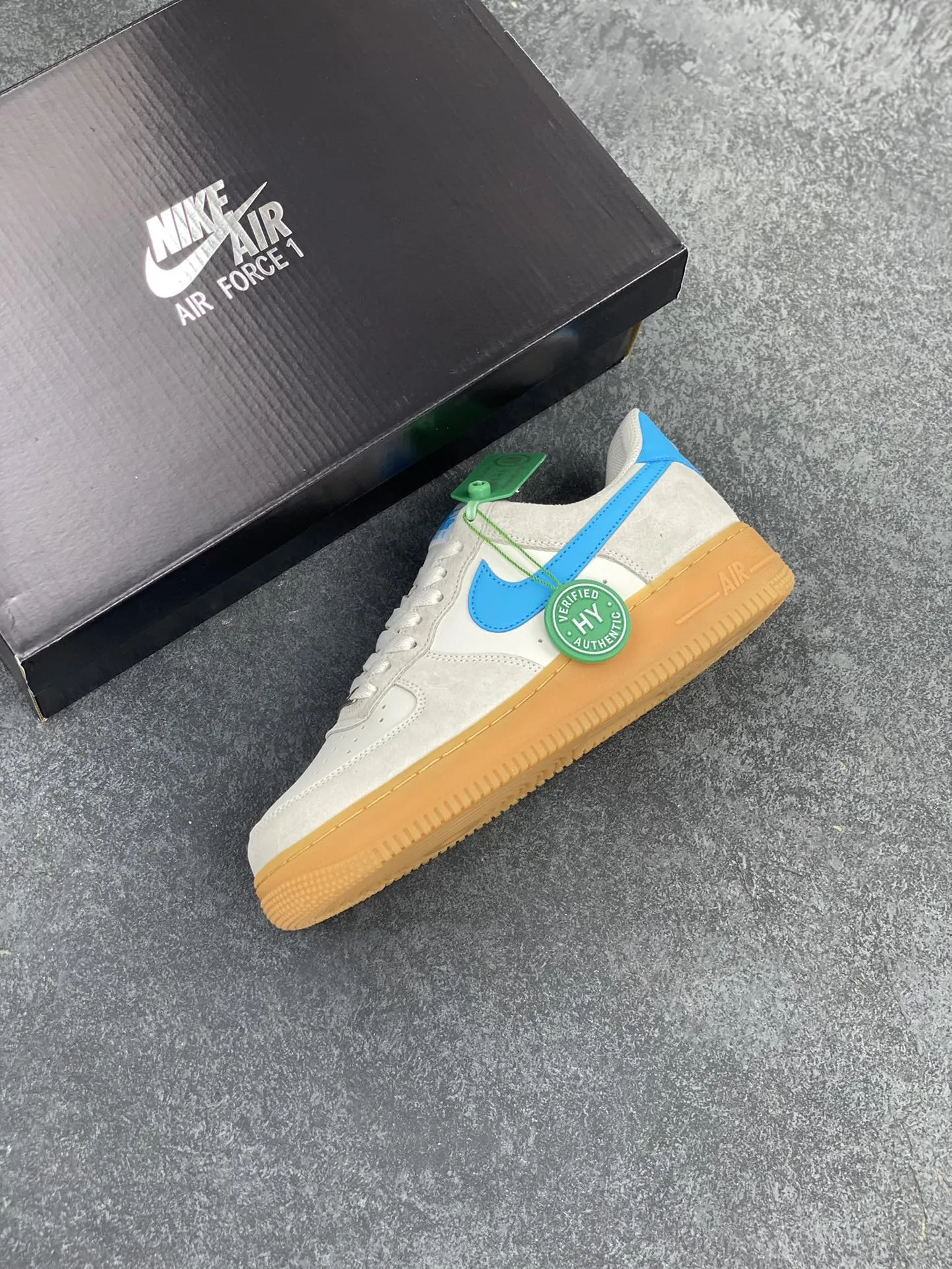 Tailored Nike Air Force 1 ’07 Low Suede Blue Gum – Men’s  Shoes, Light Blue White, FQ8714-003 – Top Rep Shoes & Best Replica Sneakers 1052