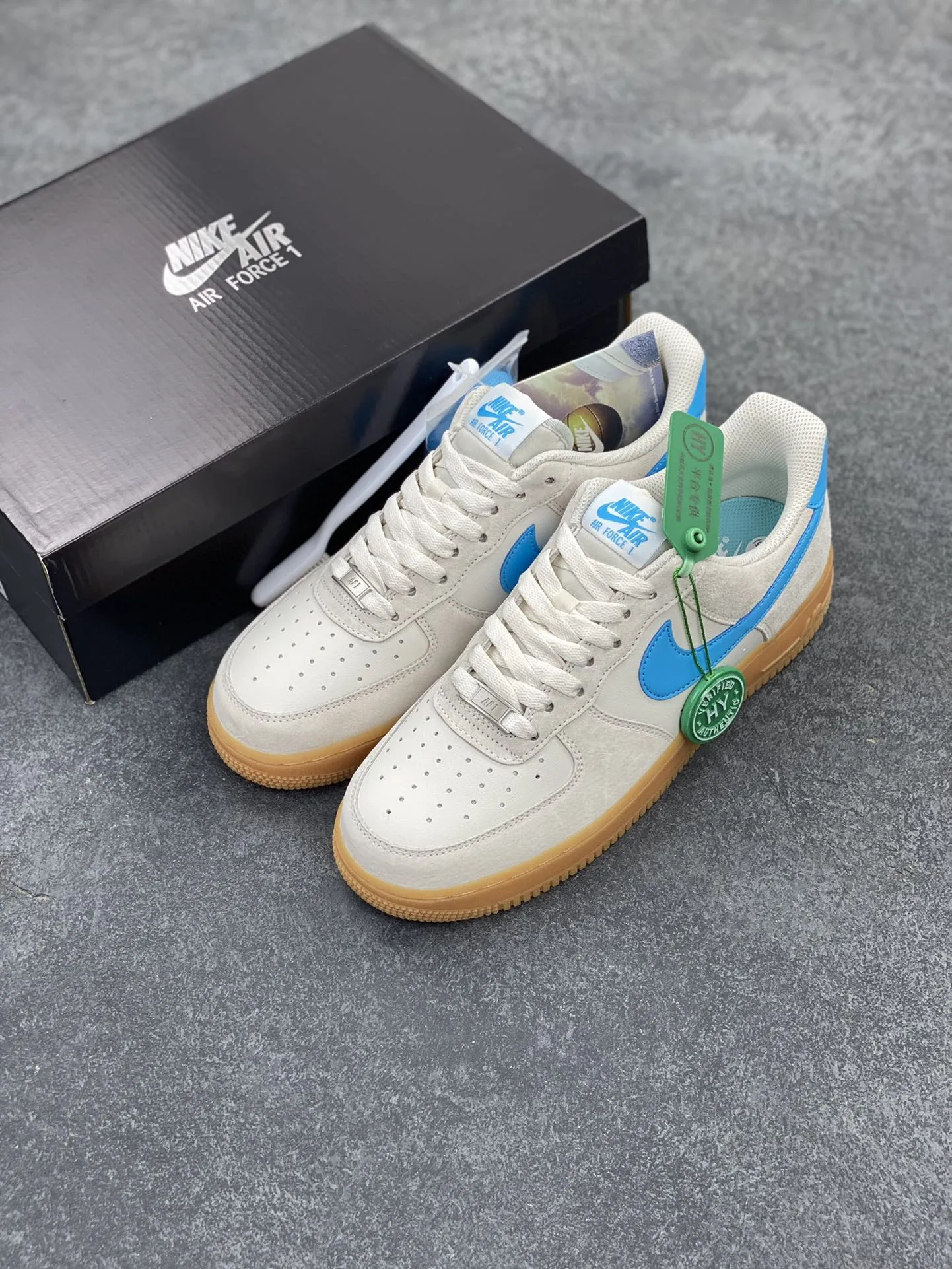 Tailored Nike Air Force 1 ’07 Low Suede Blue Gum – Men’s  Shoes, Light Blue White, FQ8714-003 – Top Rep Shoes & Best Replica Sneakers 1052