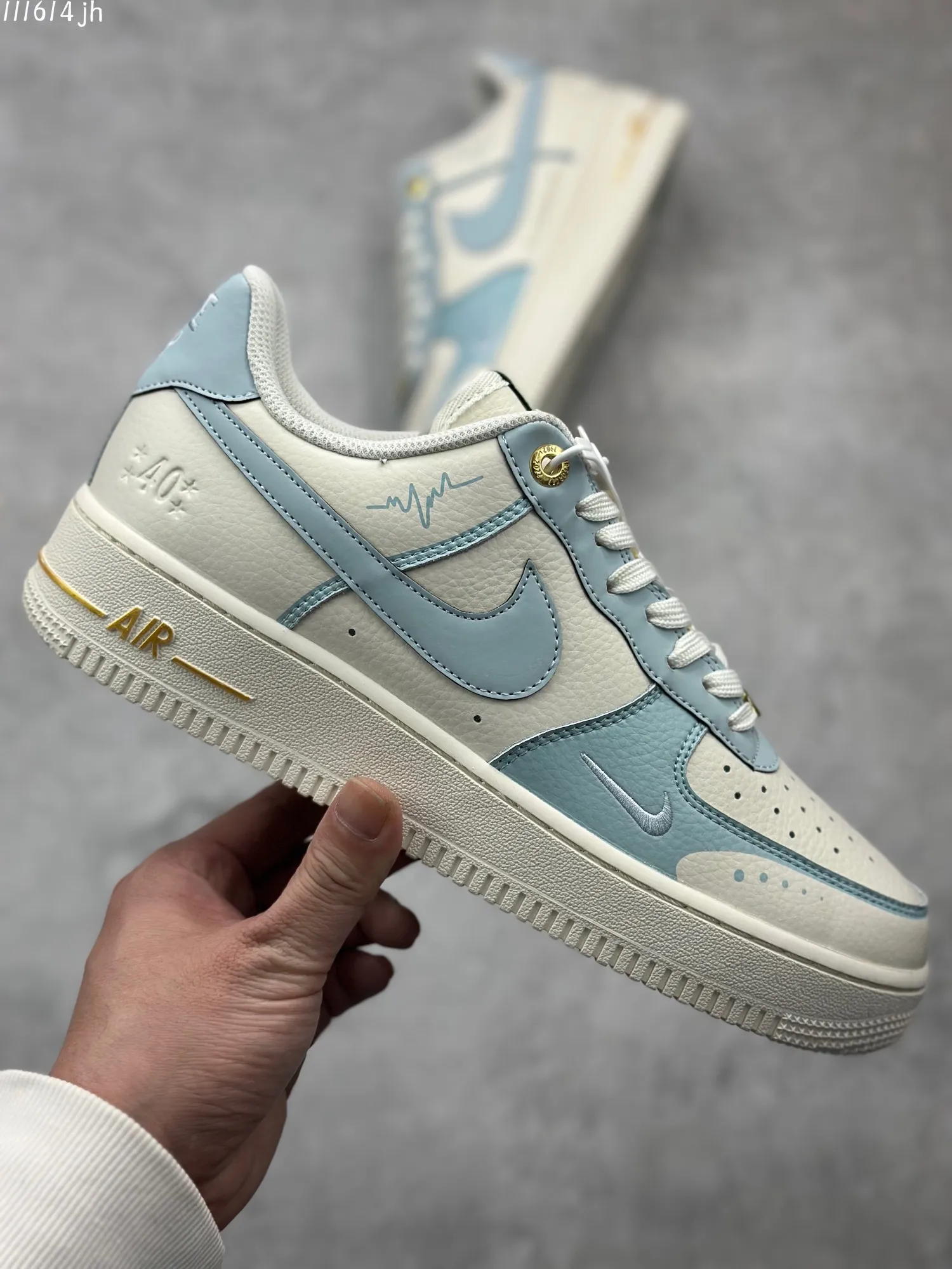 Nike Air Force 1 ’07 Low “Summer Clearance” – College Style, Light Blue Beige, Low-Top  Rep Shoes, Best Replica Sneakers Soft 1017