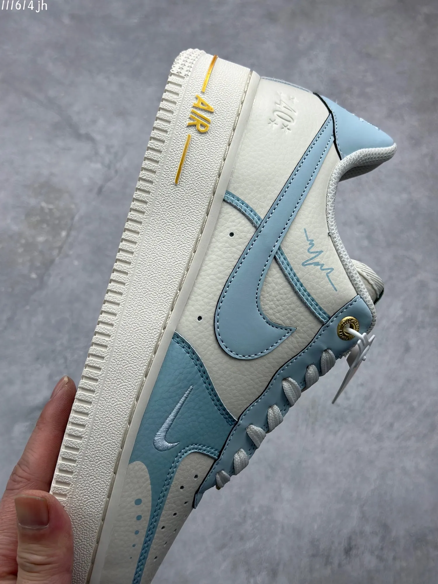 Nike Air Force 1 ’07 Low “Summer Clearance” – College Style, Light Blue Beige, Low-Top  Rep Shoes, Best Replica Sneakers Soft 1017