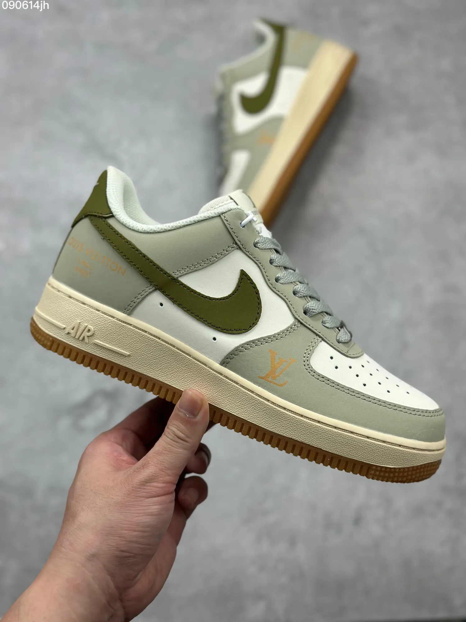 ZeroBulk Nike Air Force 1 ’07 Low White Olive Green  Sneakers – Top Rep Shoes & Best Replica Sneakers – DB3301- 1039