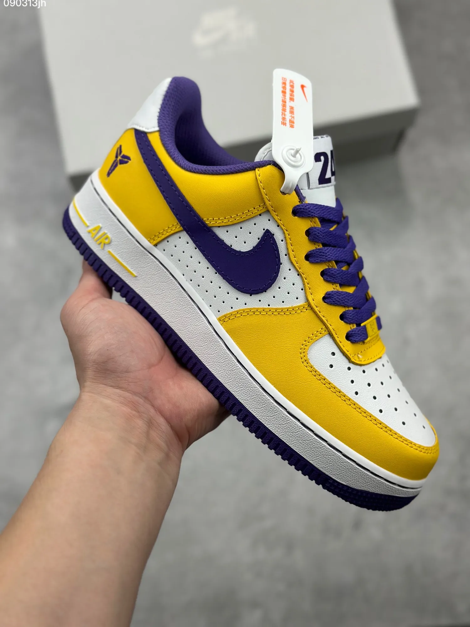 Sleek Nike Air Force 1 ’07 Low White Yellow Purple  Sneakers – Top Rep Shoes & Best Replica Sneakers – DB3301- 1044