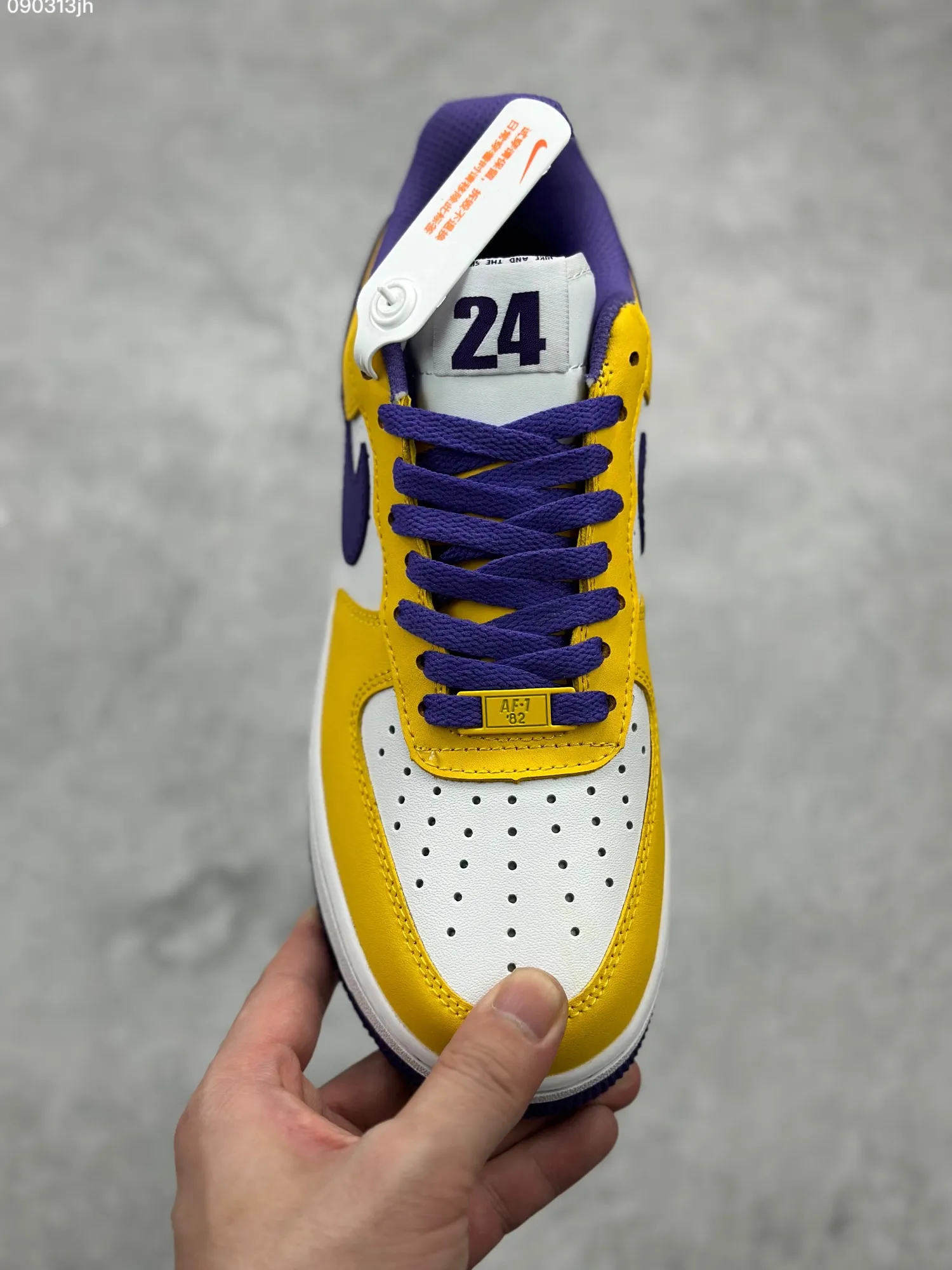 Sleek Nike Air Force 1 ’07 Low White Yellow Purple  Sneakers – Top Rep Shoes & Best Replica Sneakers – DB3301- 1044