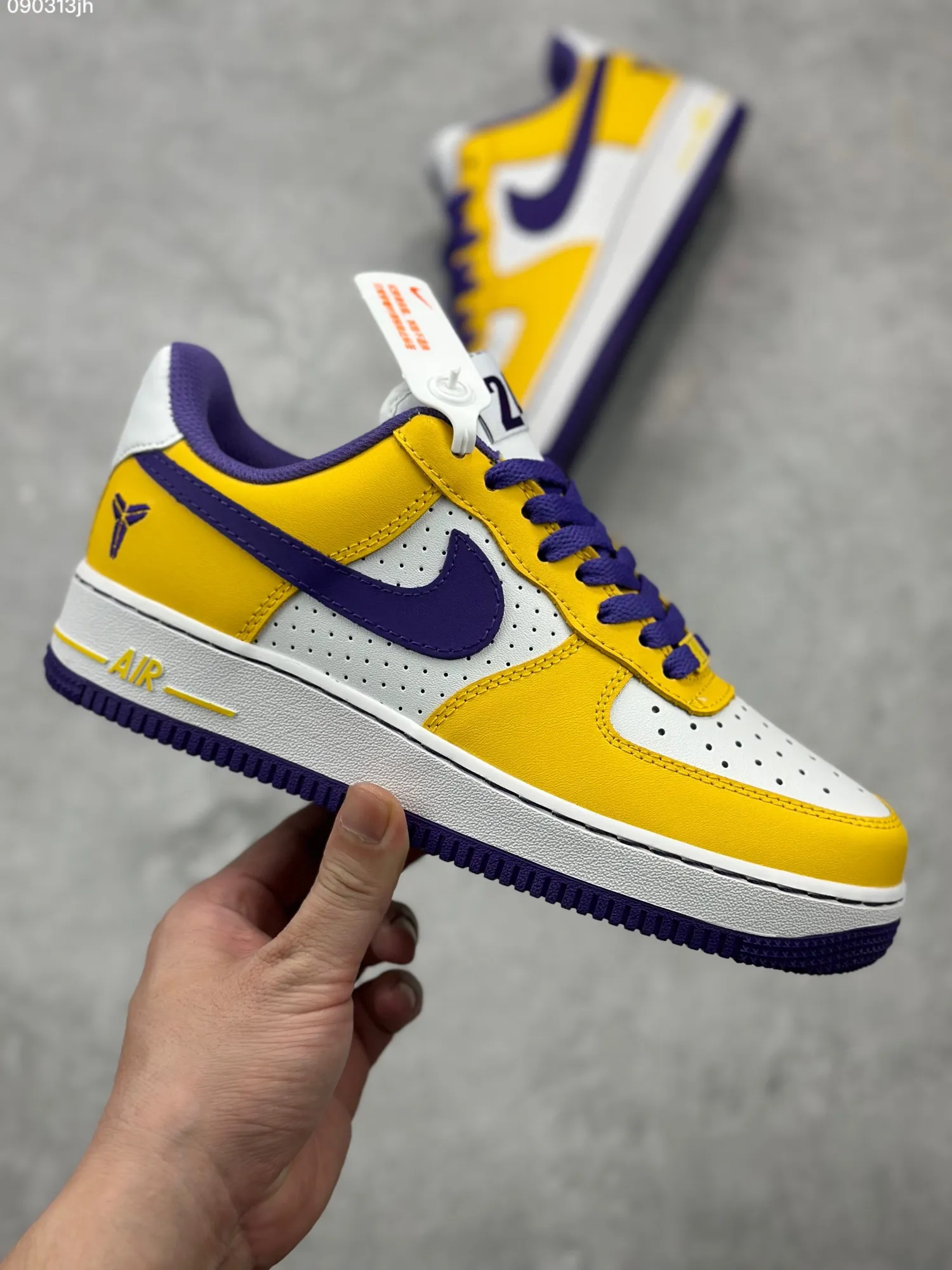 Sleek Nike Air Force 1 ’07 Low White Yellow Purple  Sneakers – Top Rep Shoes & Best Replica Sneakers – DB3301- 1044