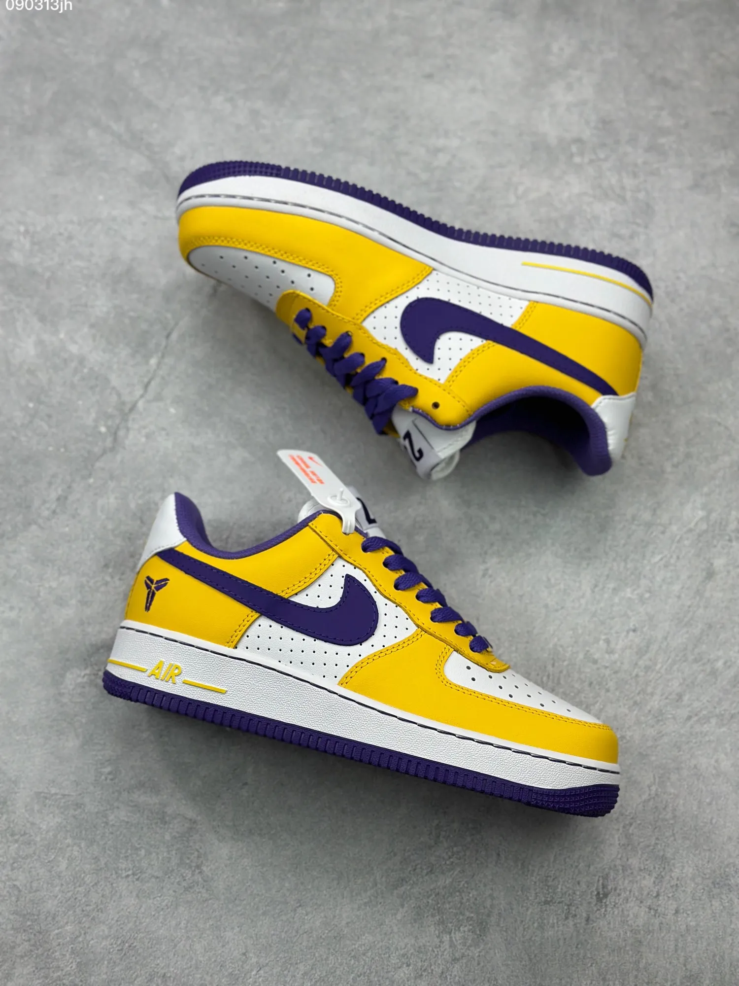 Sleek Nike Air Force 1 ’07 Low White Yellow Purple  Sneakers – Top Rep Shoes & Best Replica Sneakers – DB3301- 1044