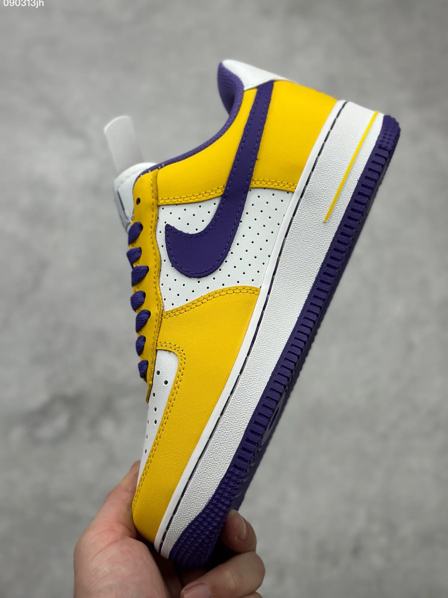 Sleek Nike Air Force 1 ’07 Low White Yellow Purple  Sneakers – Top Rep Shoes & Best Replica Sneakers – DB3301- 1044