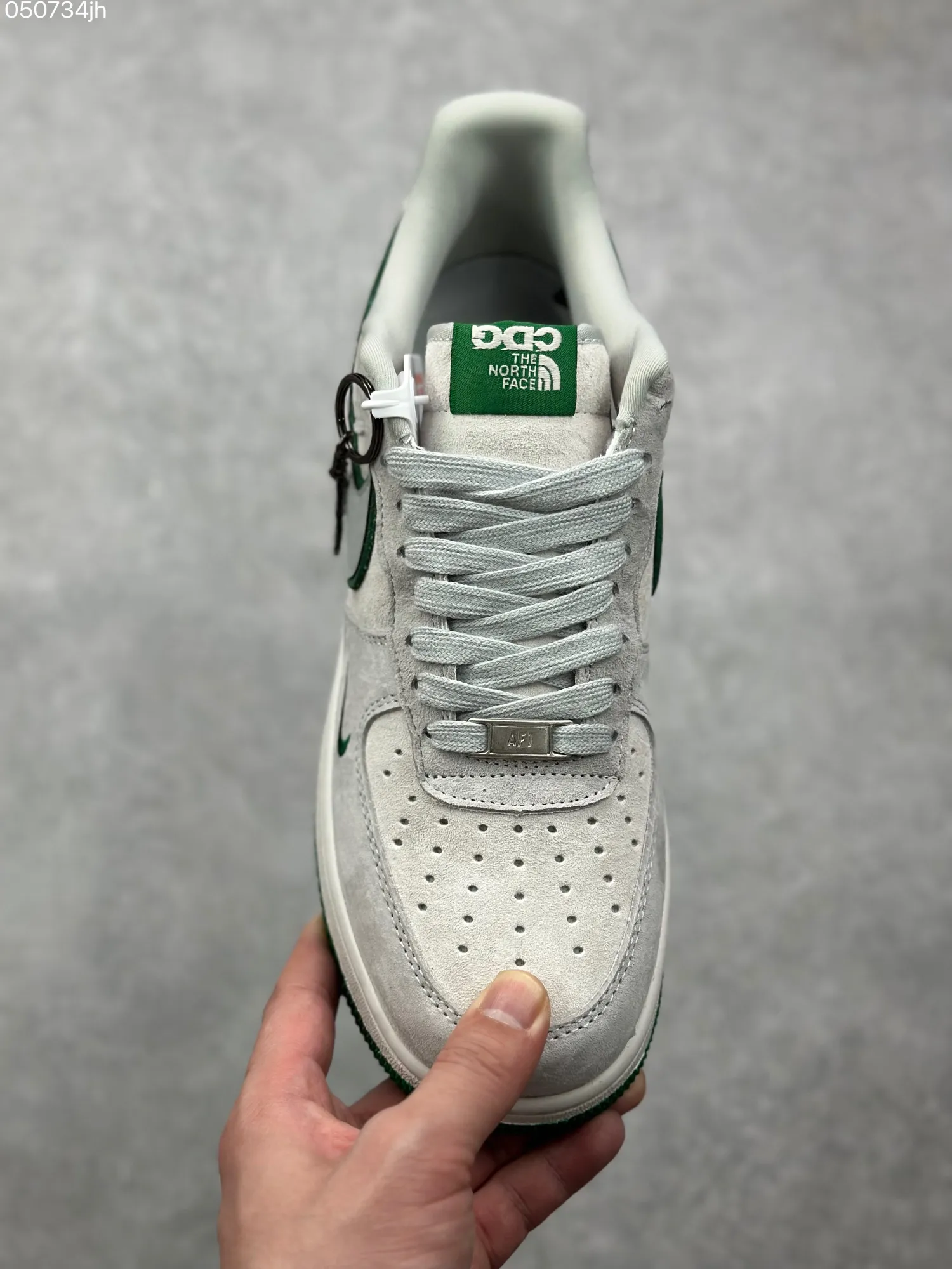 Nike Air Force 1 ’07 Low x The North Face x CDG – Mint Green Pig Suede – Best Replica Sneakers & Rep Shoes WaterResistant 995