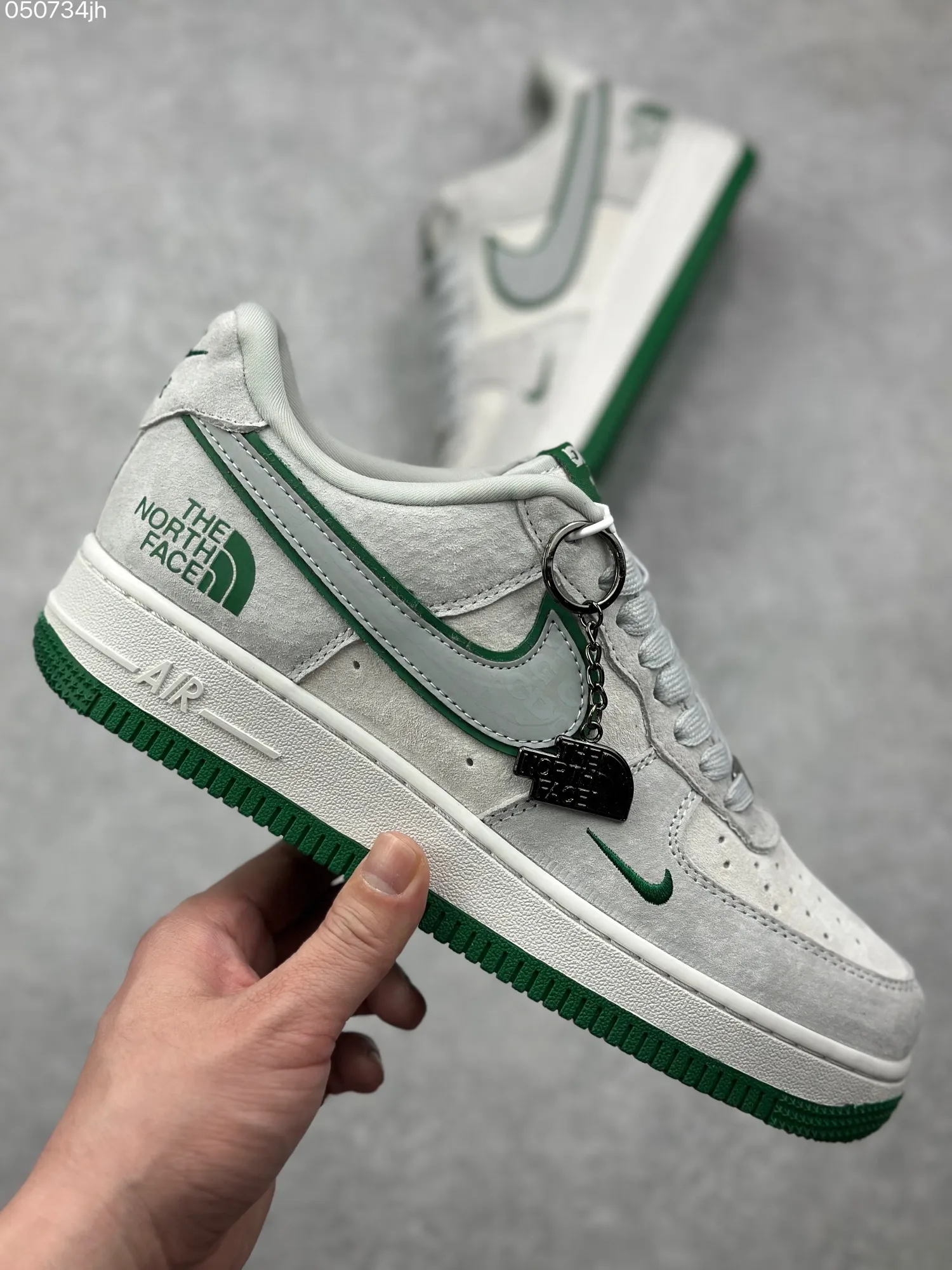 Nike Air Force 1 ’07 Low x The North Face x CDG – Mint Green Pig Suede – Best Replica Sneakers & Rep Shoes WaterResistant 995