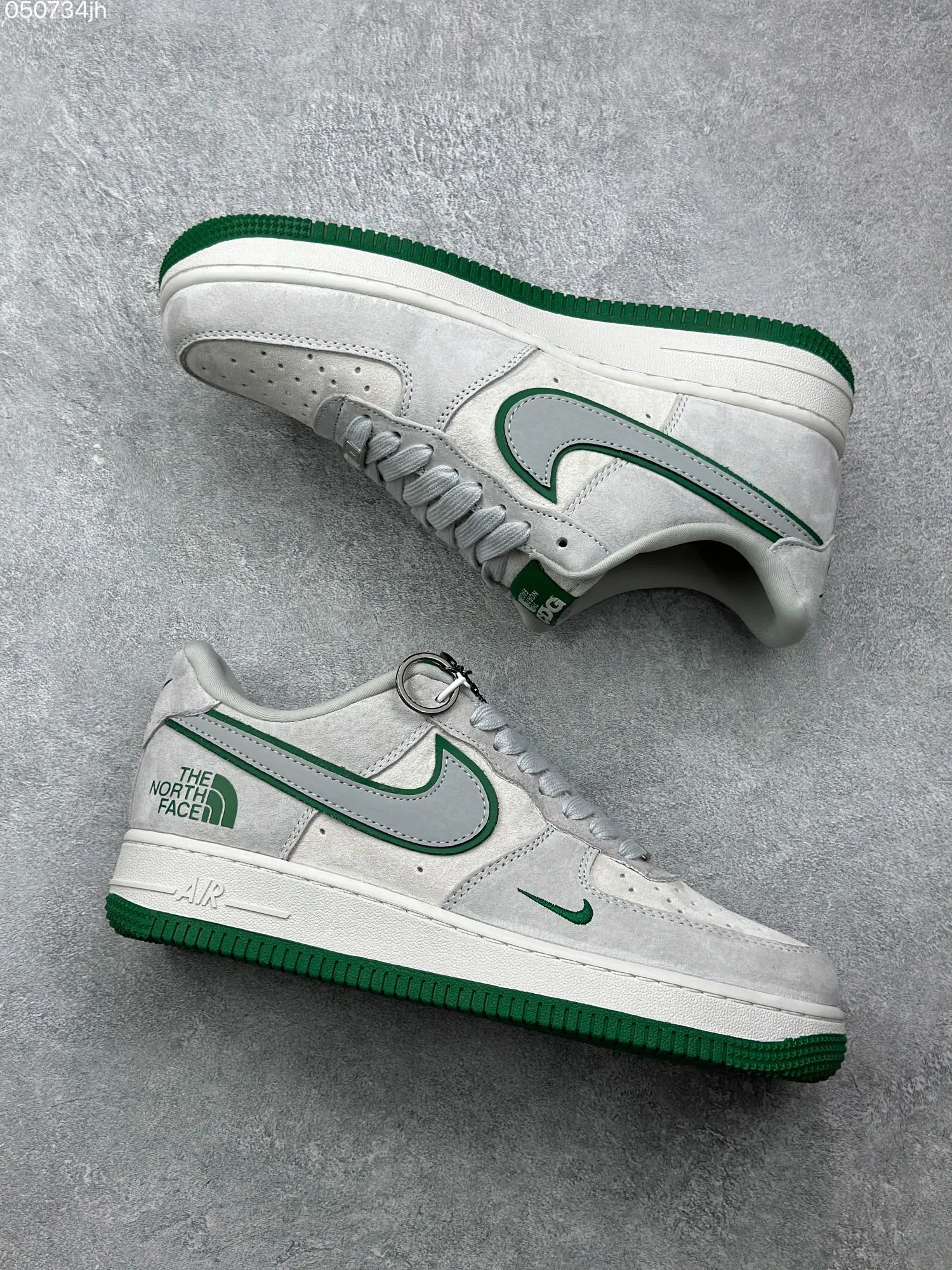 Nike Air Force 1 ’07 Low x The North Face x CDG – Mint Green Pig Suede – Best Replica Sneakers & Rep Shoes WaterResistant 995