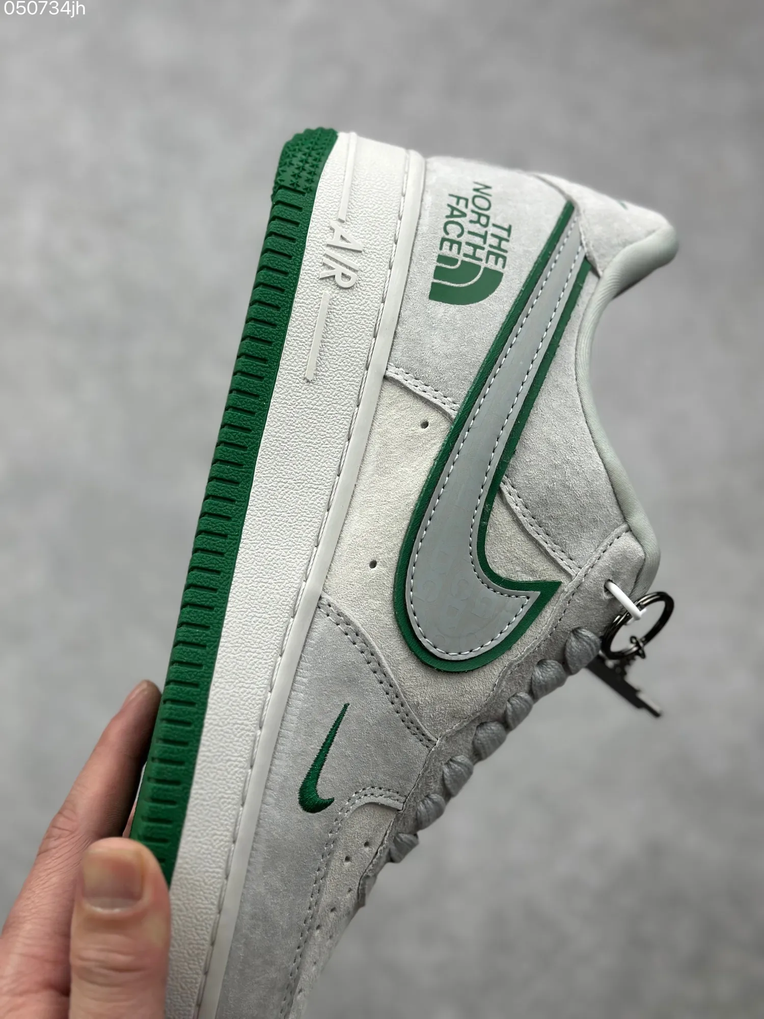 Nike Air Force 1 ’07 Low x The North Face x CDG – Mint Green Pig Suede – Best Replica Sneakers & Rep Shoes WaterResistant 995