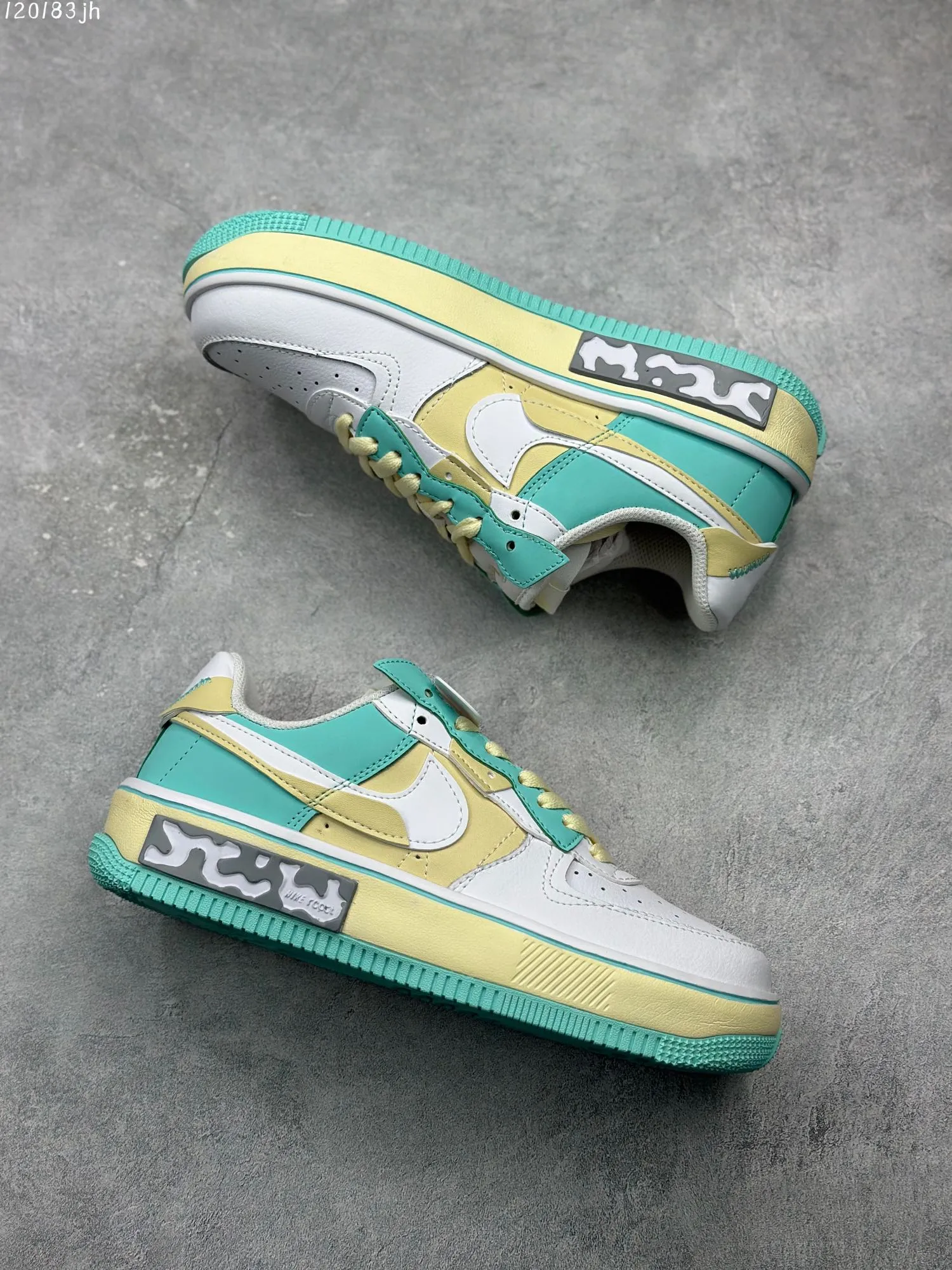ZipUp Nike Air Force 1 Fontanka “Iced Lemon” – White Mint Green Yellow – Platform Rep Shoes & Best Replica Sneakers 1006