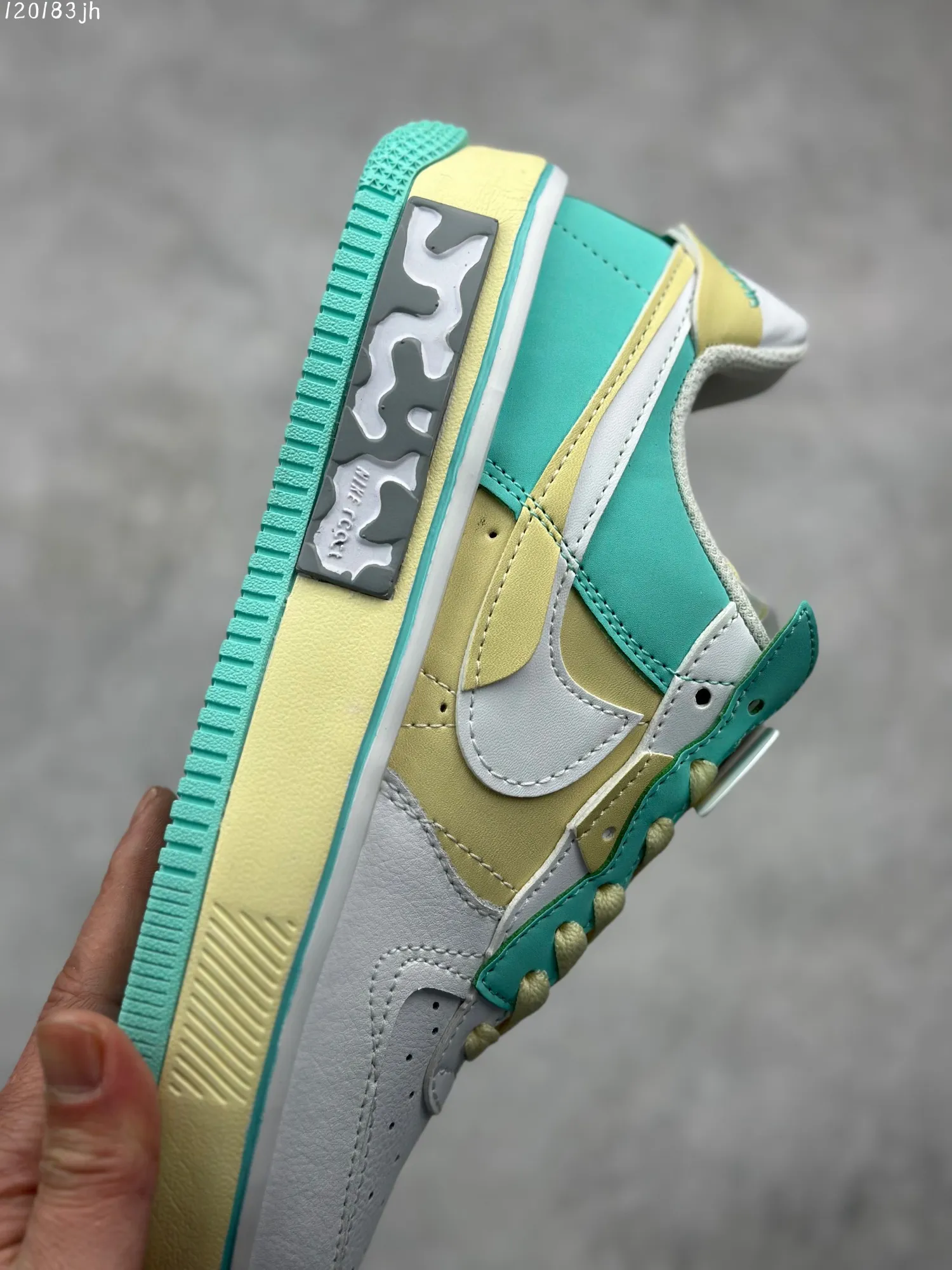 ZipUp Nike Air Force 1 Fontanka “Iced Lemon” – White Mint Green Yellow – Platform Rep Shoes & Best Replica Sneakers 1006