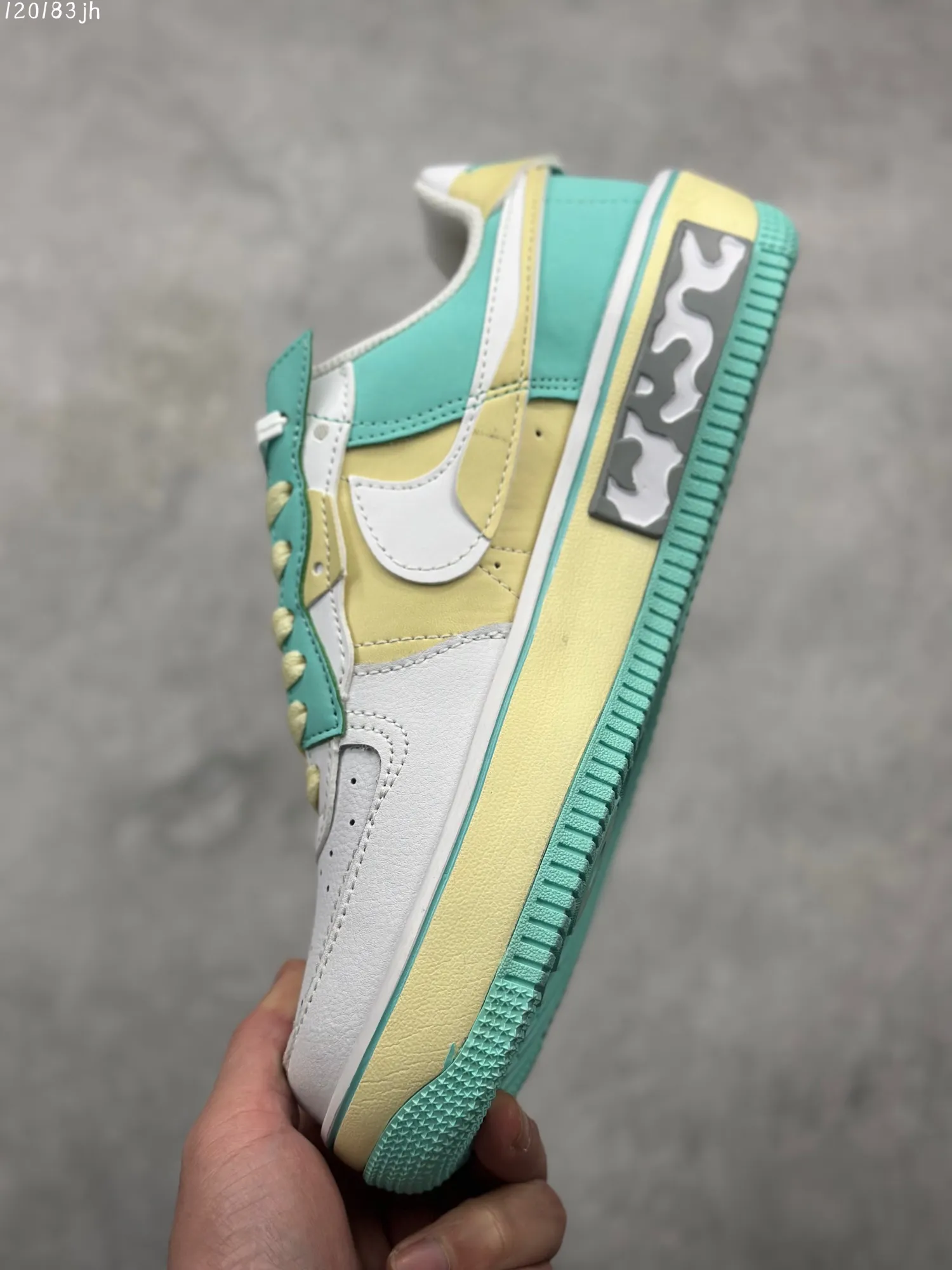 ZipUp Nike Air Force 1 Fontanka “Iced Lemon” – White Mint Green Yellow – Platform Rep Shoes & Best Replica Sneakers 1006
