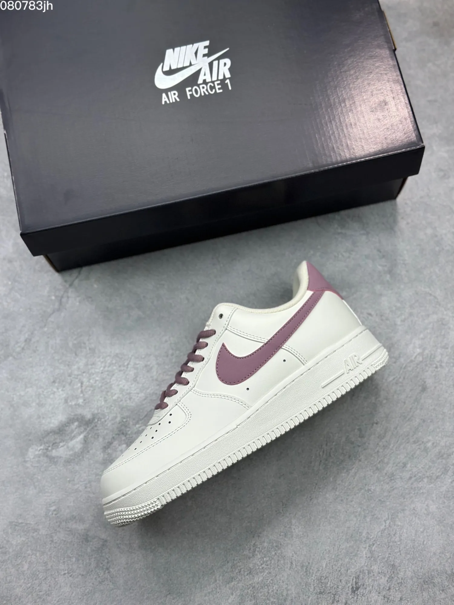 Nike Air Force 1 Low ’07 “Berry Purple” – Custom Leather Rep Shoes & Top Fake Nike Sneakers ZipUp 1048