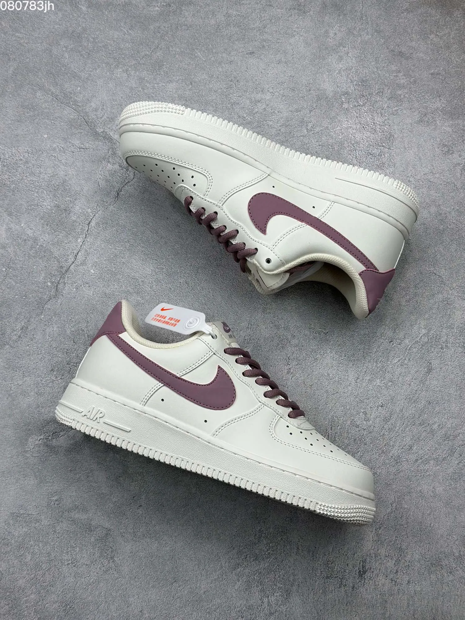 Nike Air Force 1 Low ’07 “Berry Purple” – Custom Leather Rep Shoes & Top Fake Nike Sneakers ZipUp 1048